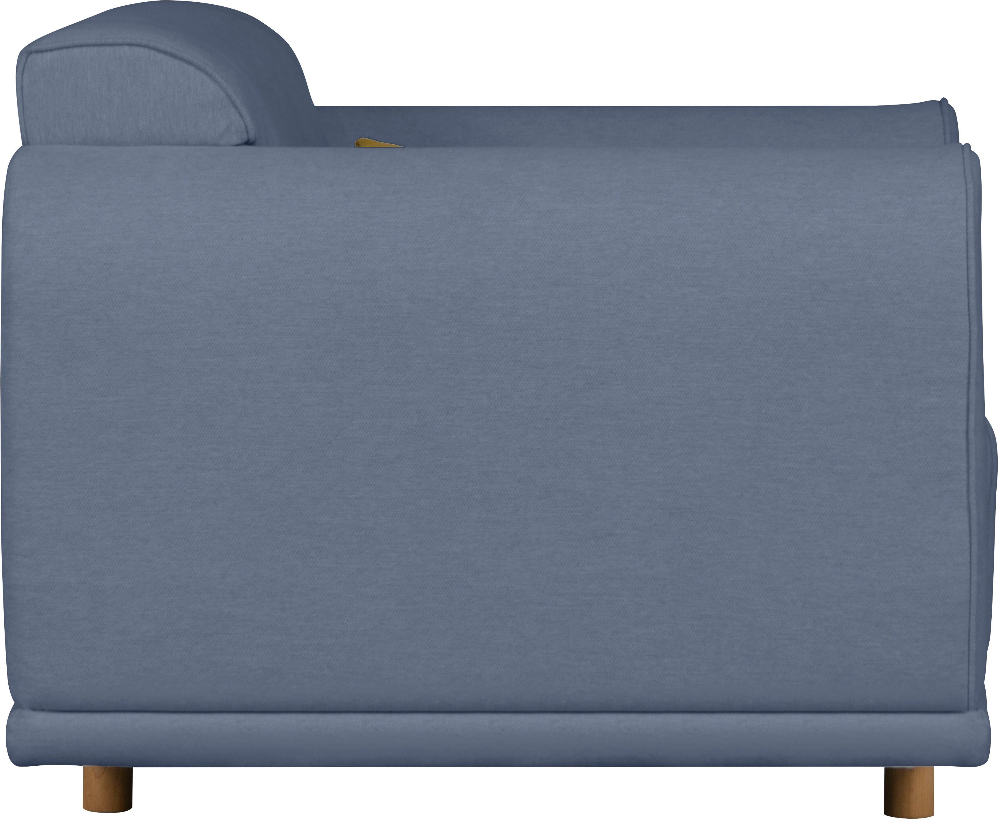 andas Loveseat Maroon stoel in een scandinavisch design, met losse kussens (set)