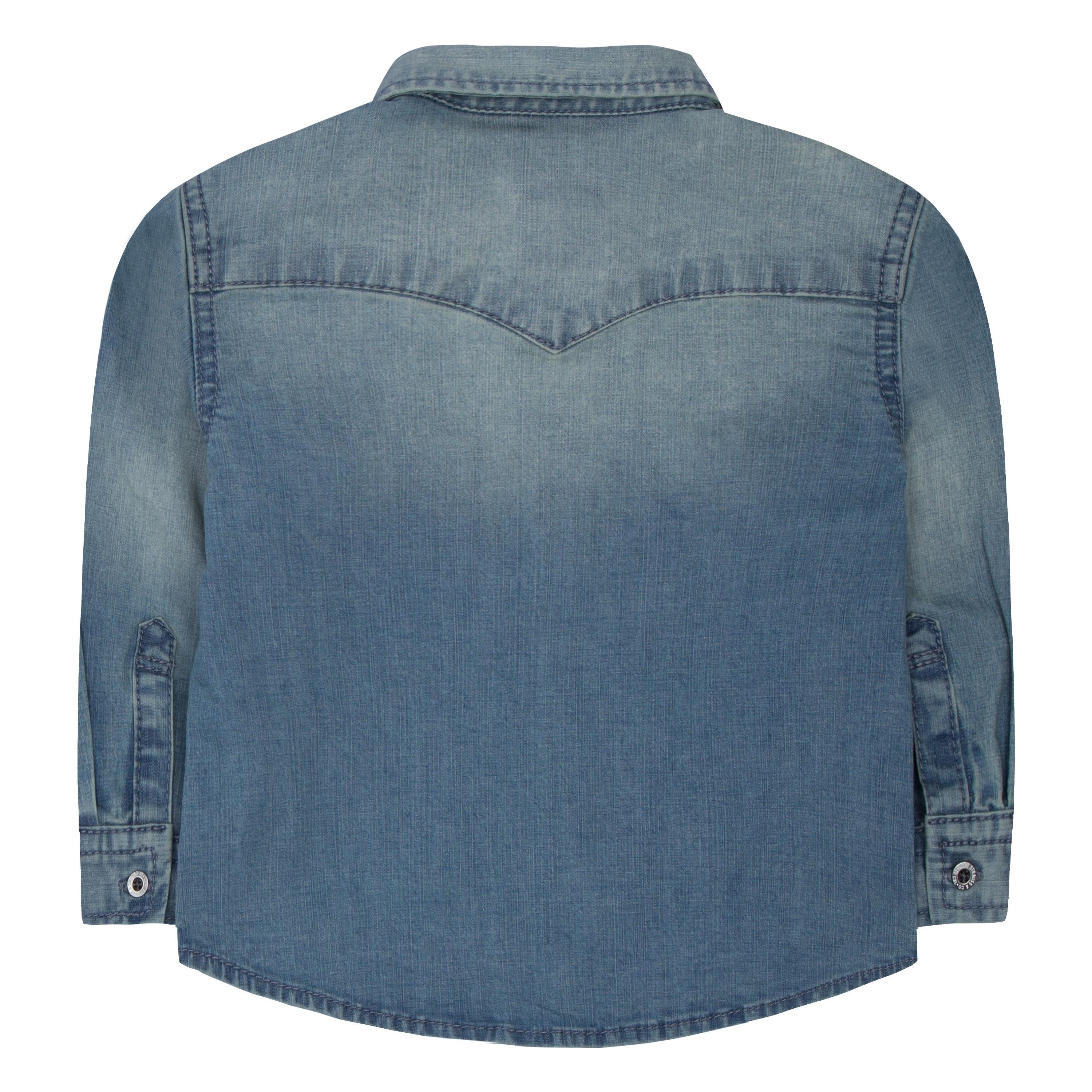 Levi's Kidswear Overhemd met lange mouwen LVB-BARSTOW WESTERN SHIRT in jeans-look voor baby jongens