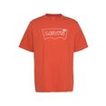 levi's t-shirt met logoprint oranje