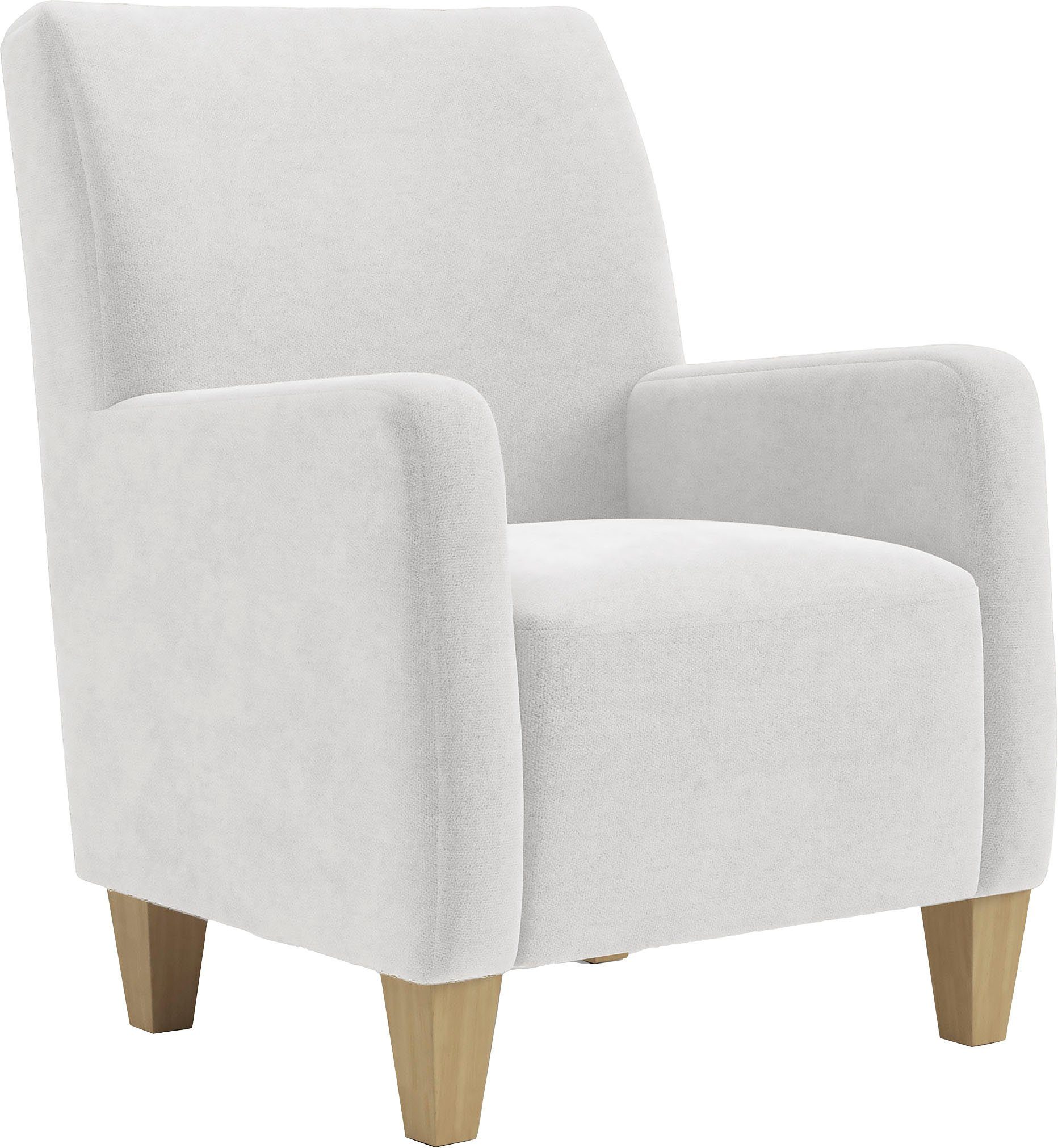 Home affaire Fauteuil Viva met binnenvering, met beukenhouten poten
