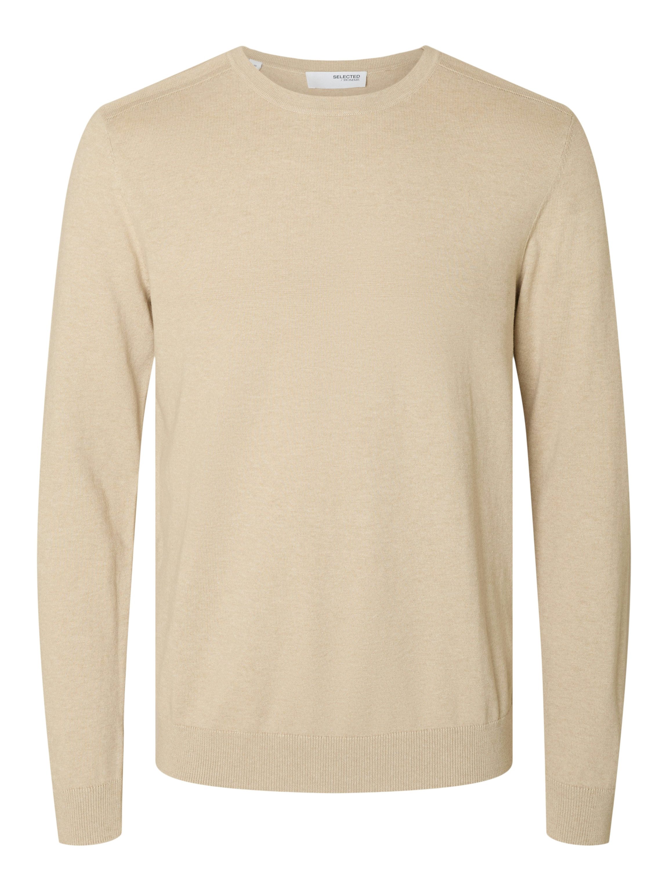 SELECTED HOMME Gebreide trui SLHBERG CREW NECK NOOS