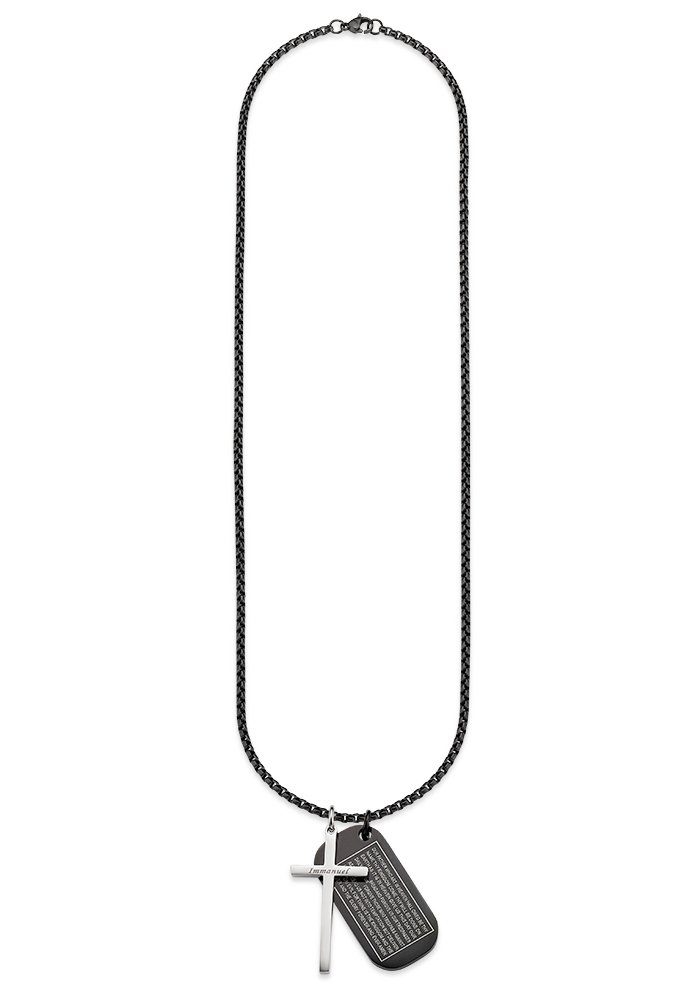 Bruno Banani Ketting met hanger Sieraad cadeau halsketting kruis onze vader Venetiaanse ketting