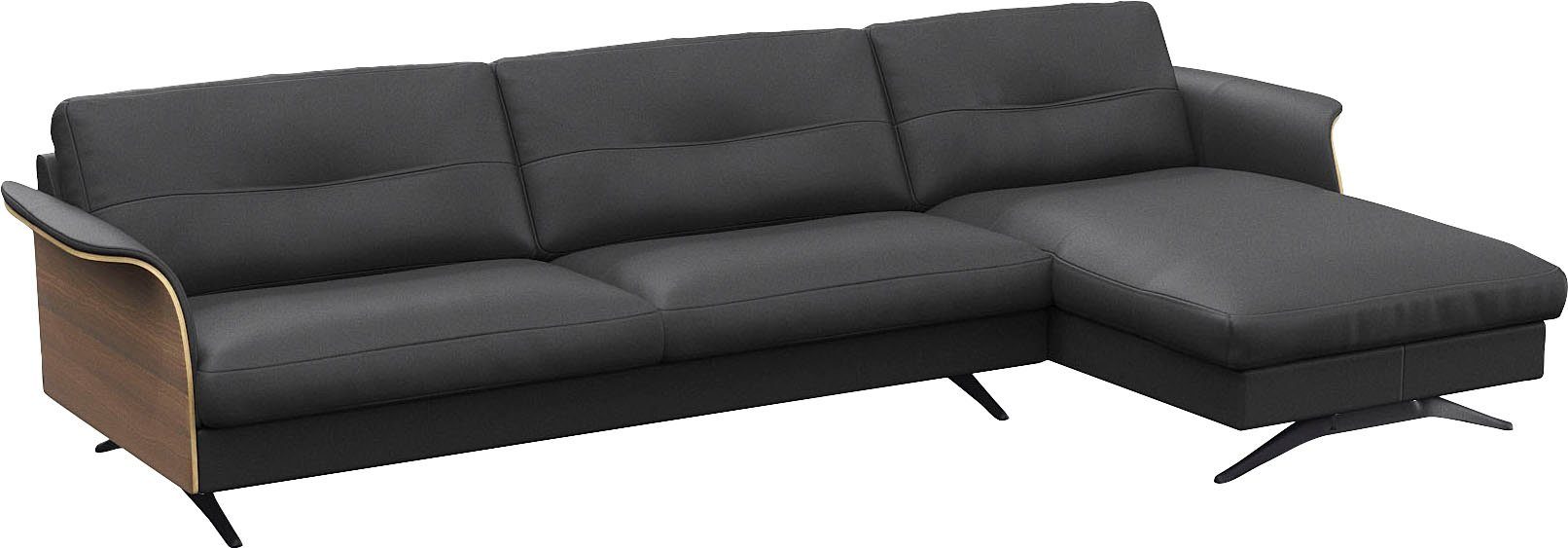 FLEXLUX Hoekbank Glow, super comfortabel door hoogwaardige zitconstructie met binnenvering, L-vorm