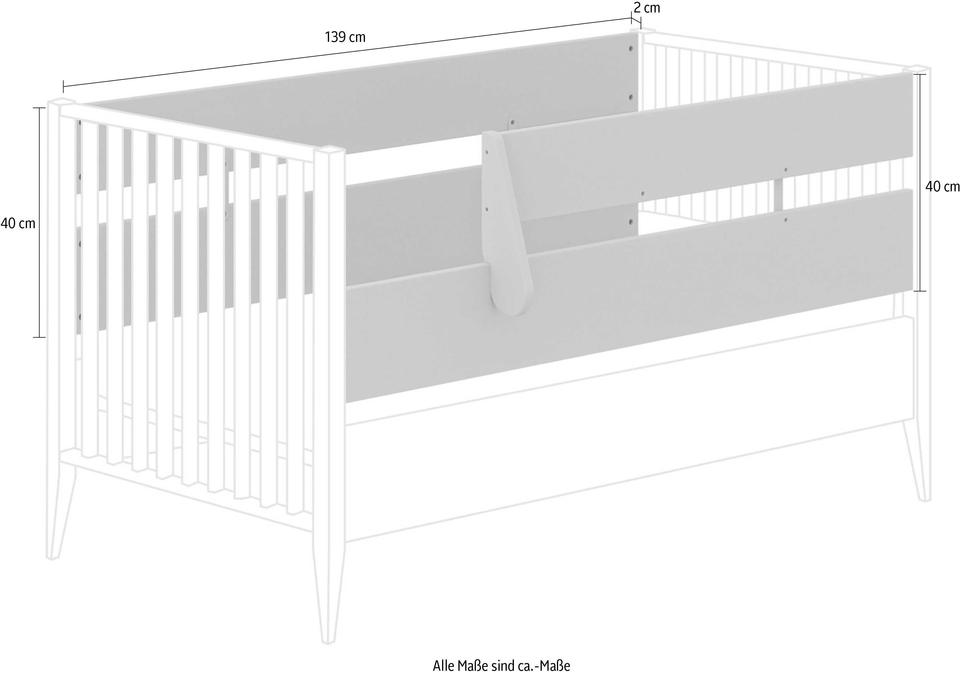 PAIDI Kinderwelten Ombouwzijkanten MILA & BEN Steiff door PAIDI veiligheidsset voor de ombouw van een babybed naar een juniorbed of kinderd sofa