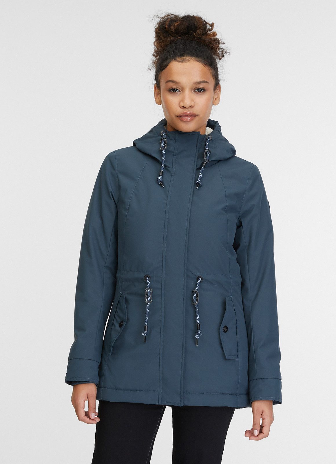 Ragwear Parka MONADIS WARM waterafstotende overgangsjas met verwarmende teddypluche voering