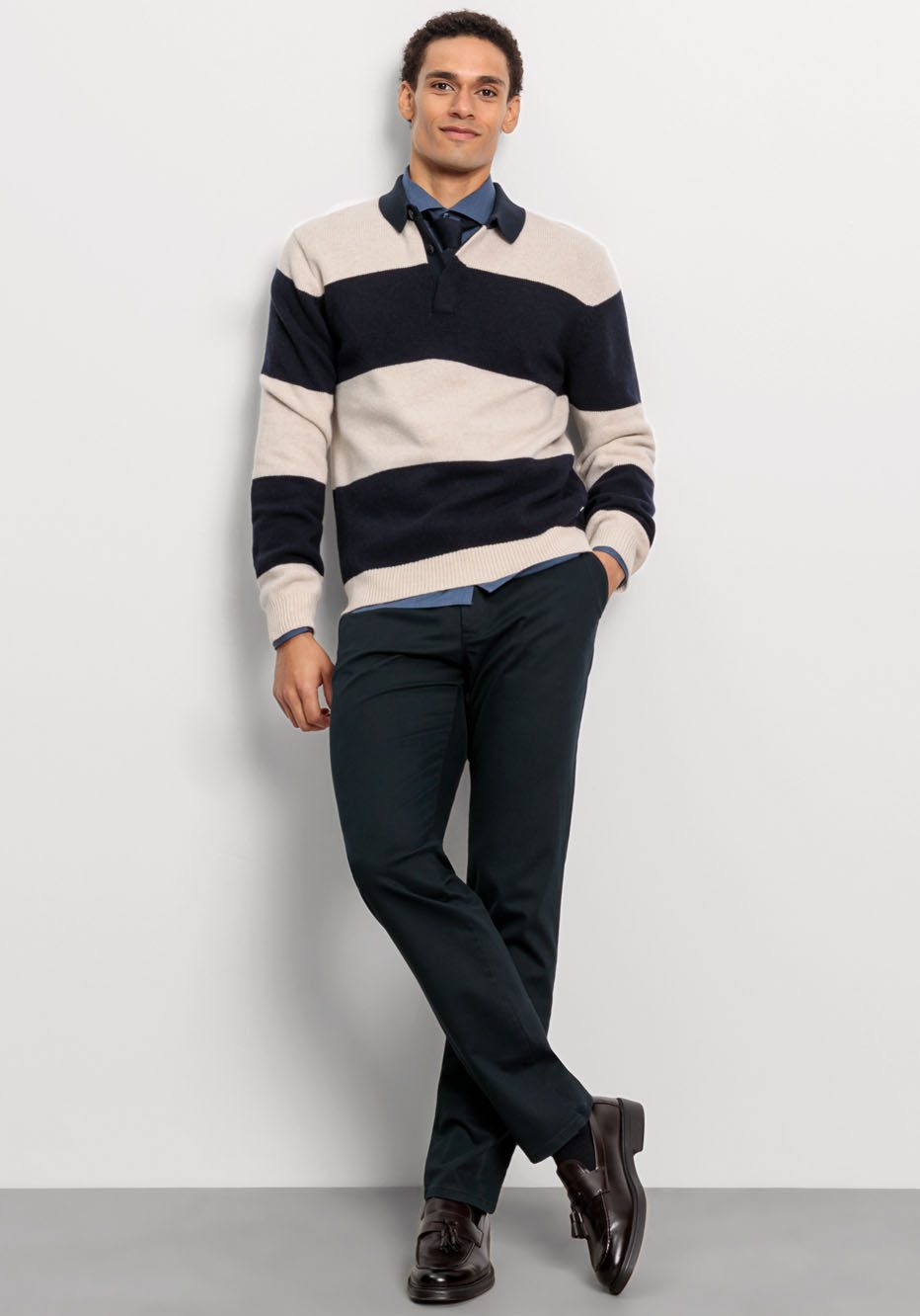 OLYMP Trui met polokraag OLYMP brei casual