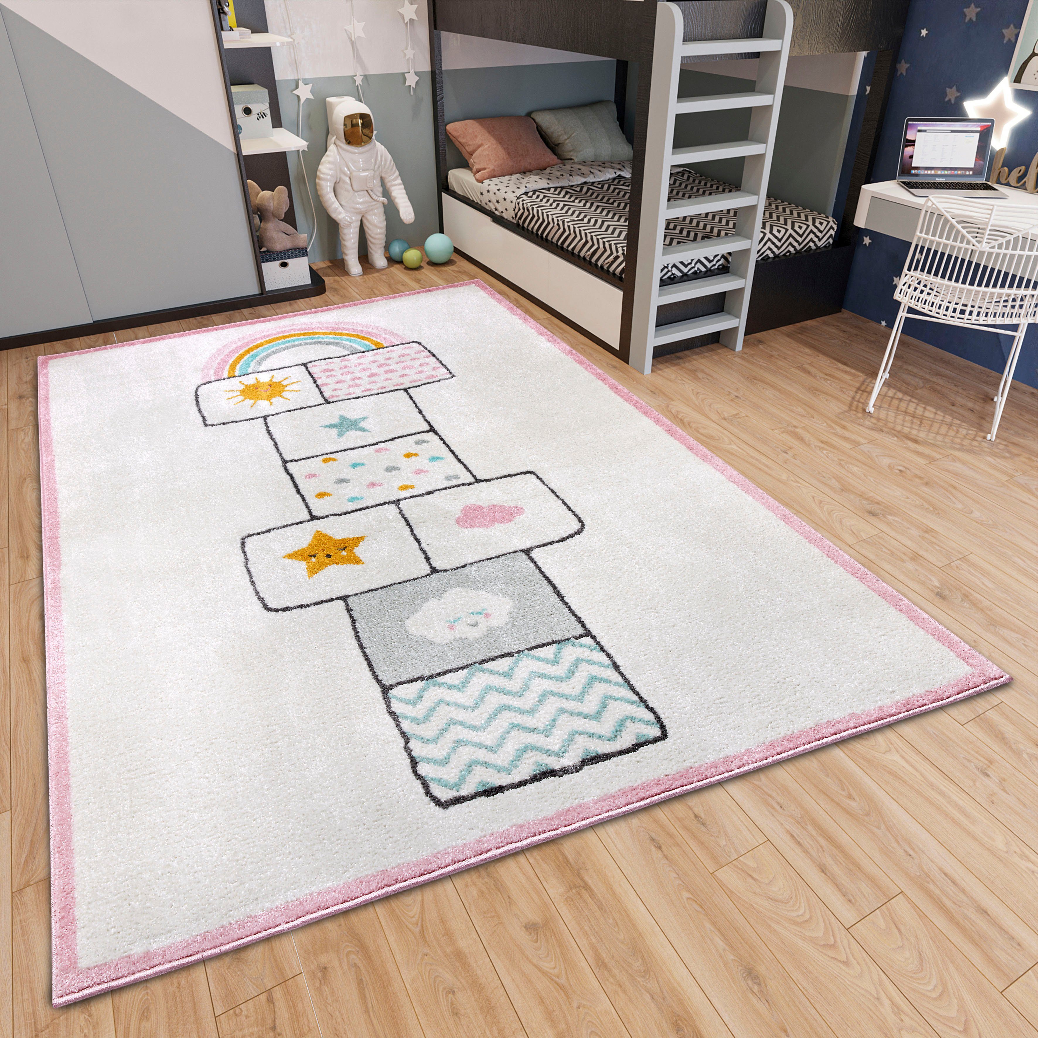 HANSE Home Kindervloerkleed Adventures Bouncy Speeltapijt, stevig, kinderkamer, kortpolig, speelondergrond