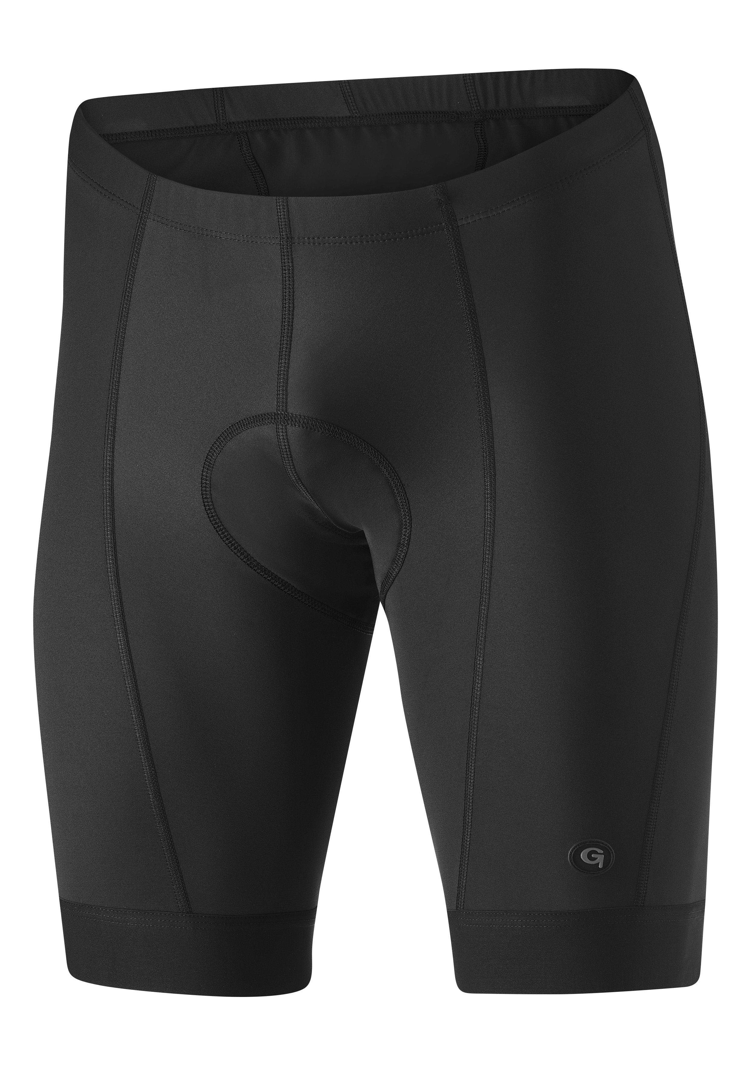 Gonso Fietsbroek California kort fietsbroekje voor heren met zitkussen, robuuste fietsbroek