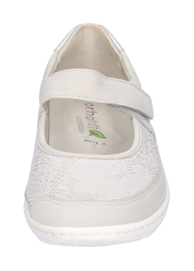 Waldläufer Ballerina's met riempje Henni , lage schoen, comfortabele schoen, klittenbandschoen in breedte h (= zeer breed)