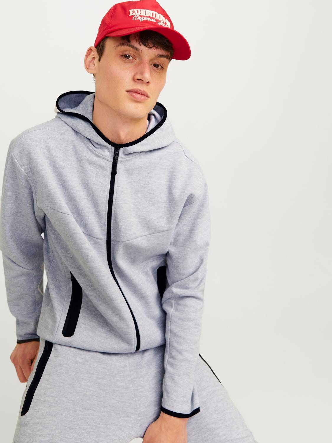 Jack & Jones Sweatvest JCOFUSION SWEAT ZIP HOOD NOOS