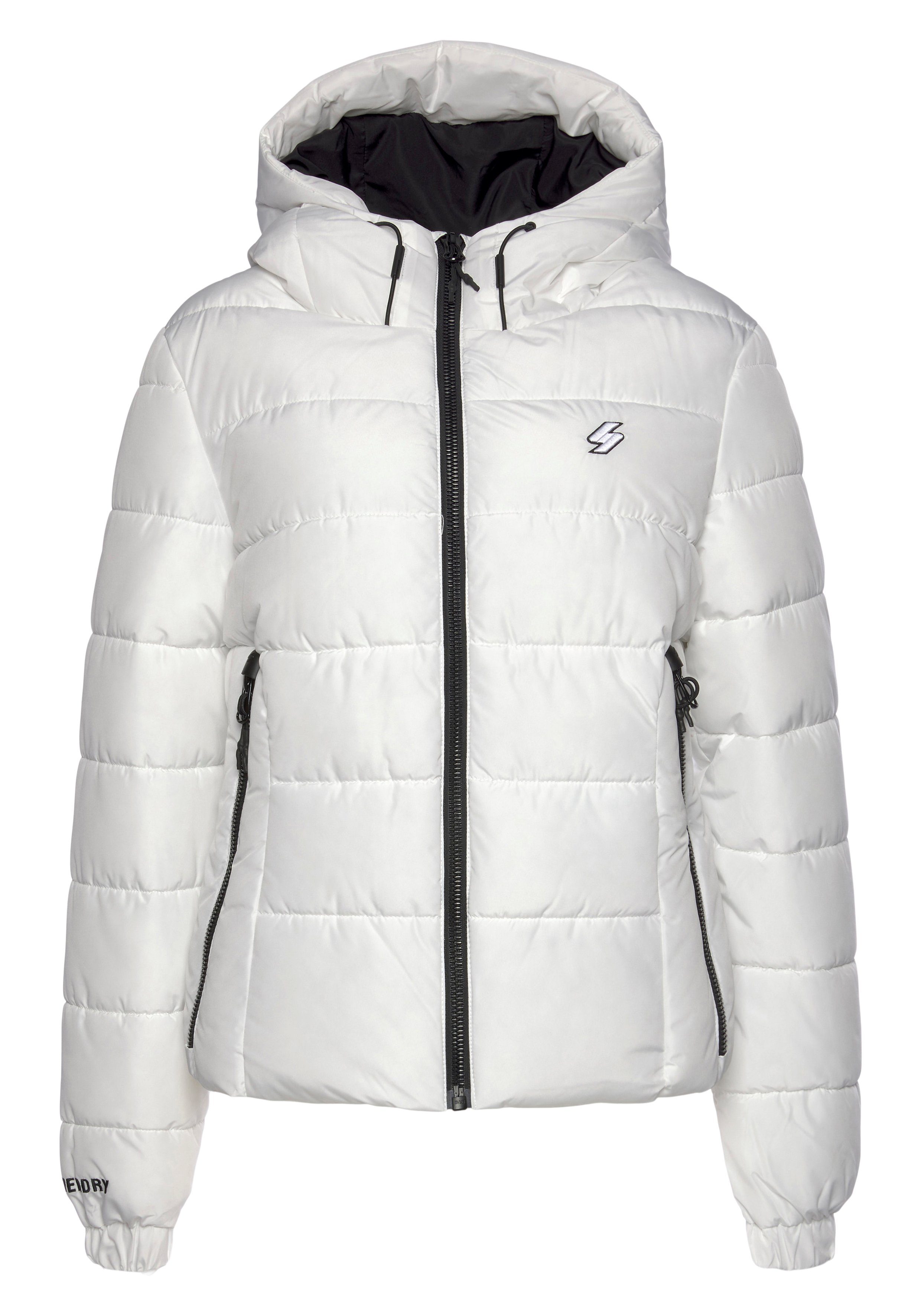 Superdry Gewatteerde jas HOODED SPIRIT SPORTS PUFFER van waterafstotend materiaal