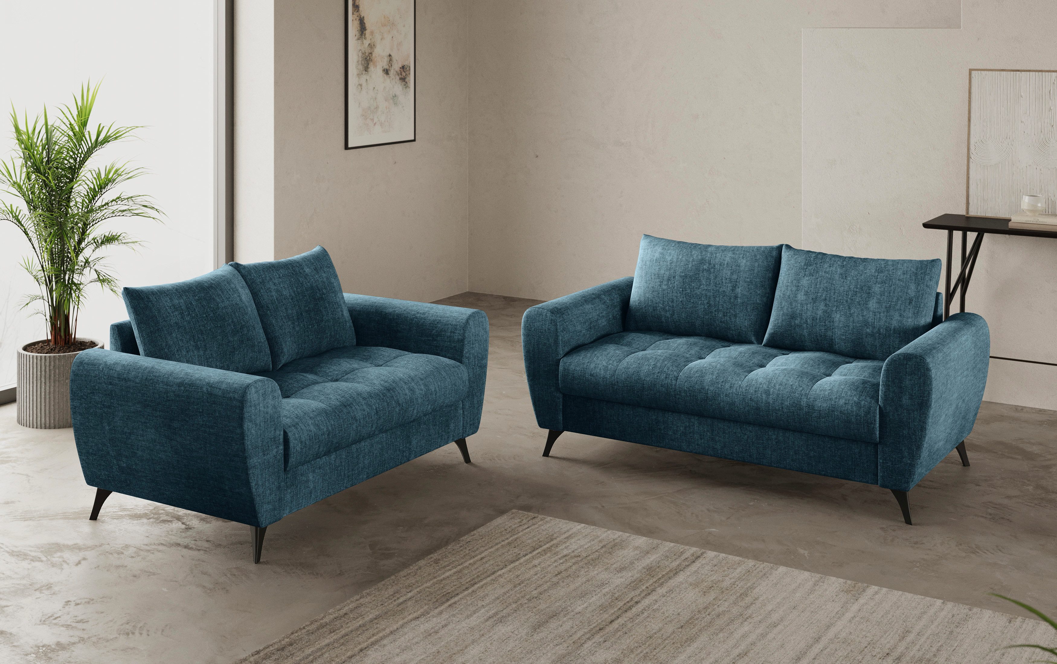 Mr. Couch 2-zitsbank Blackburn II Met koudschuimvering tot 140 kg belastbaar