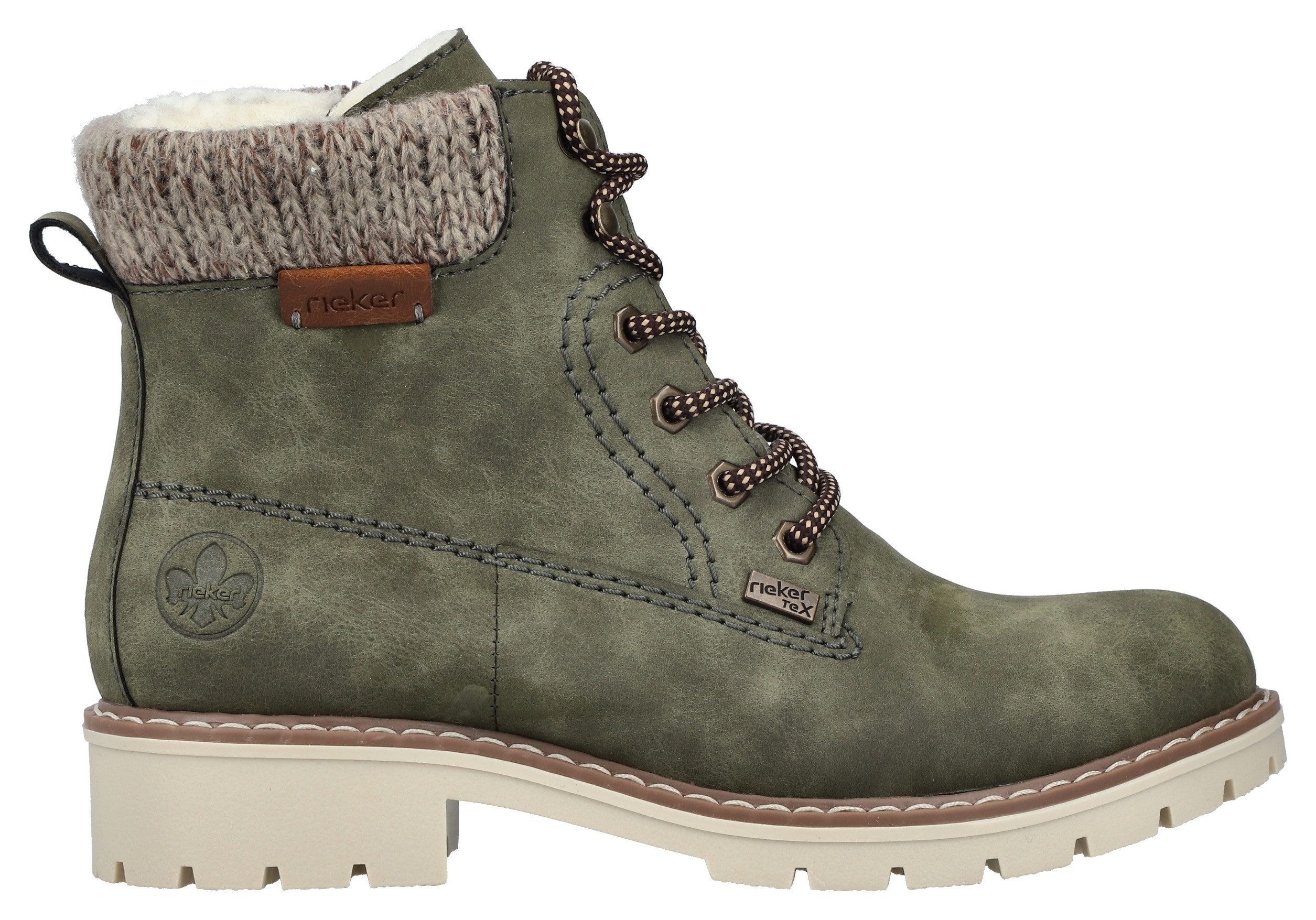 Rieker Winterlaarsjes veterschoenen, enkellaars, tex-membraan, 150 jaar rieker jubileumartikel
