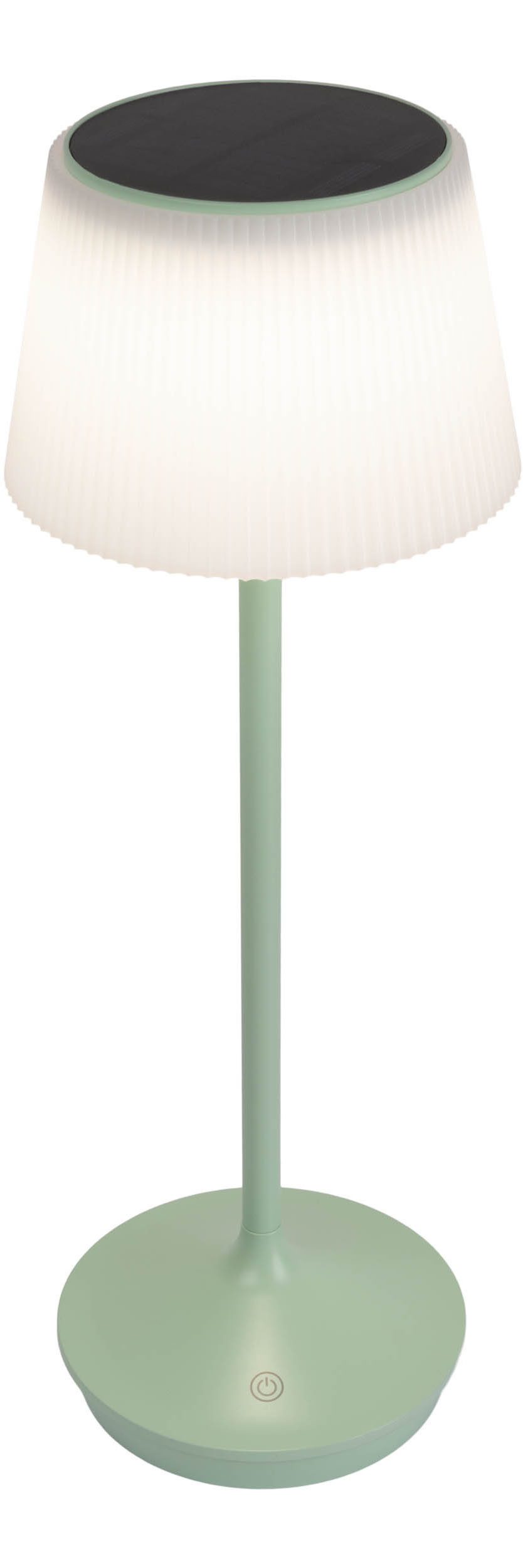 näve Led-tafellamp Zonne-lamp / acculamp "EMMI" Zonne-energie, accubedrijf, CCT, aanraaksensor, accutafellamp (1 stuk)