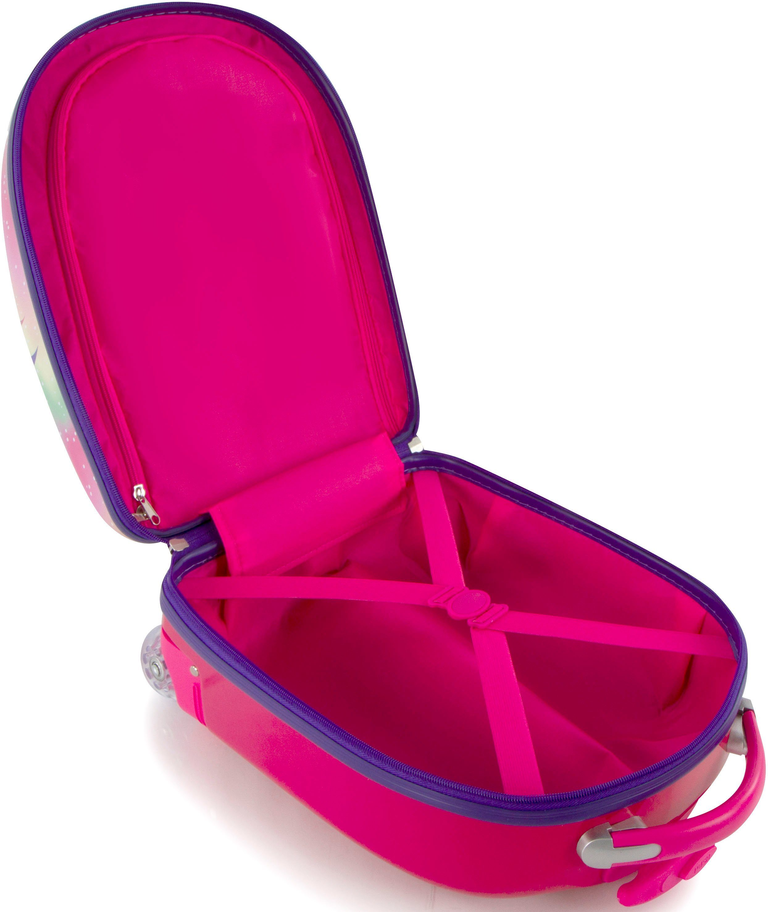 Heys Kinderkoffer Eenhoorn roze, 46 cm Heys x Joachim Llambi kindertrolley handbagage-koffer