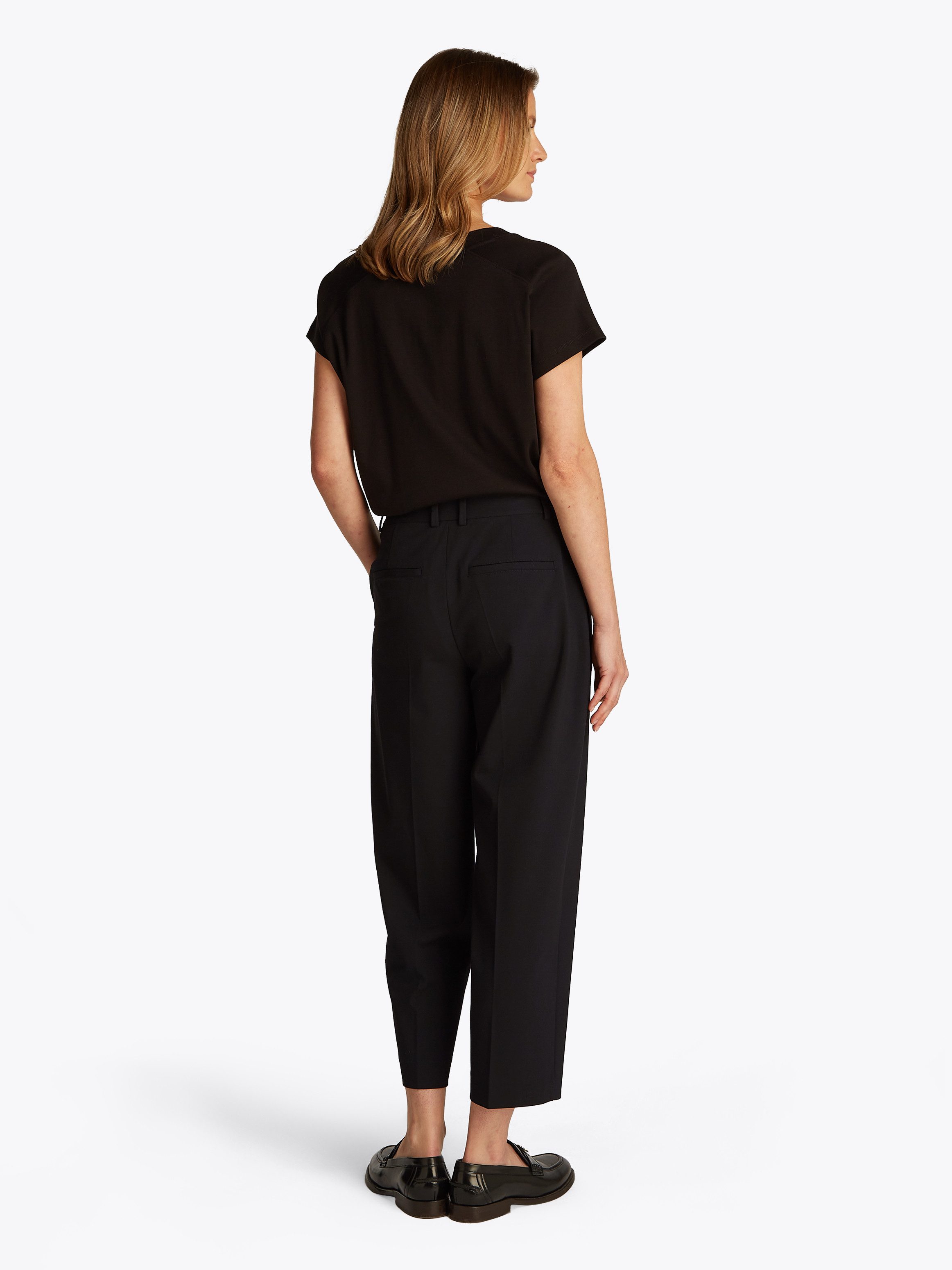 Tommy Hilfiger Geweven broek Low Normal Waist Bi-Stretch Riemlus, elastisch, onderhoudsvriendelijk kreukvrij, business casual