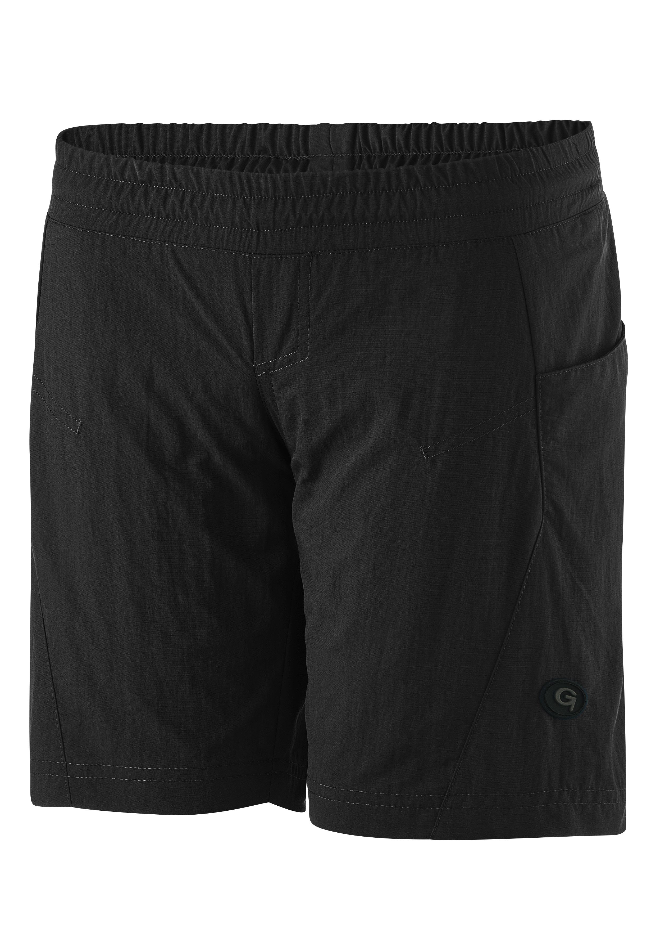 Gonso Fietsbroek Breg Kinder fiets-short, MTB-fietsbroek met zakken, zitkussen en elastische band