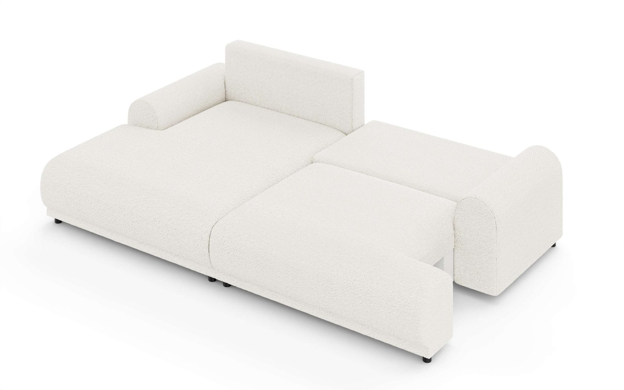 INOSIGN Hoekbank Marsby, met bedfunctie en bedlade, afmetingen: B/H/D 242/65/145 cm