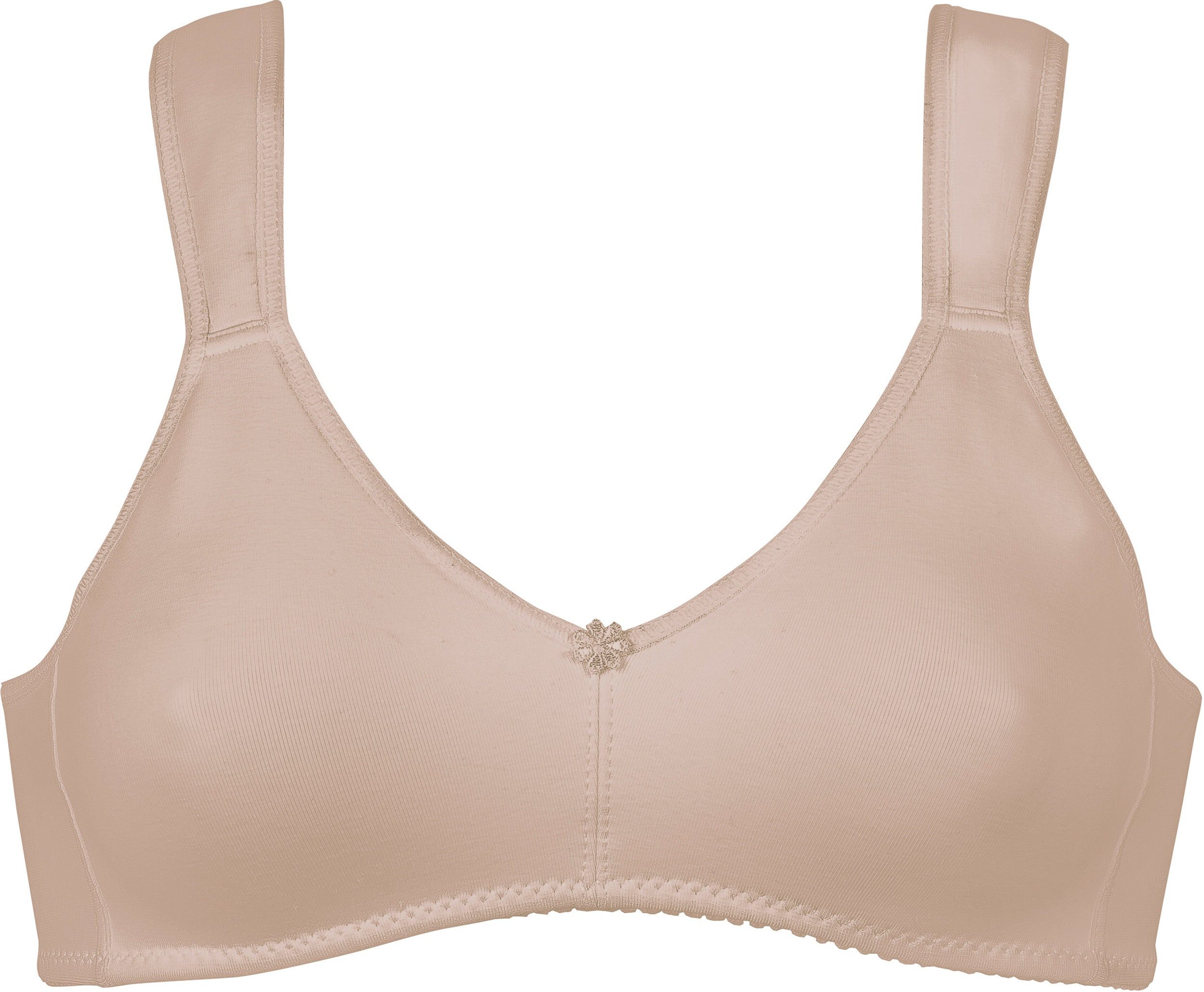 Naturana Beugelloze-bh BH zonder beugels met brede bandjes en voorgevormde cups (1-delig) dames bh's zonder beugel maat 85 A beige
