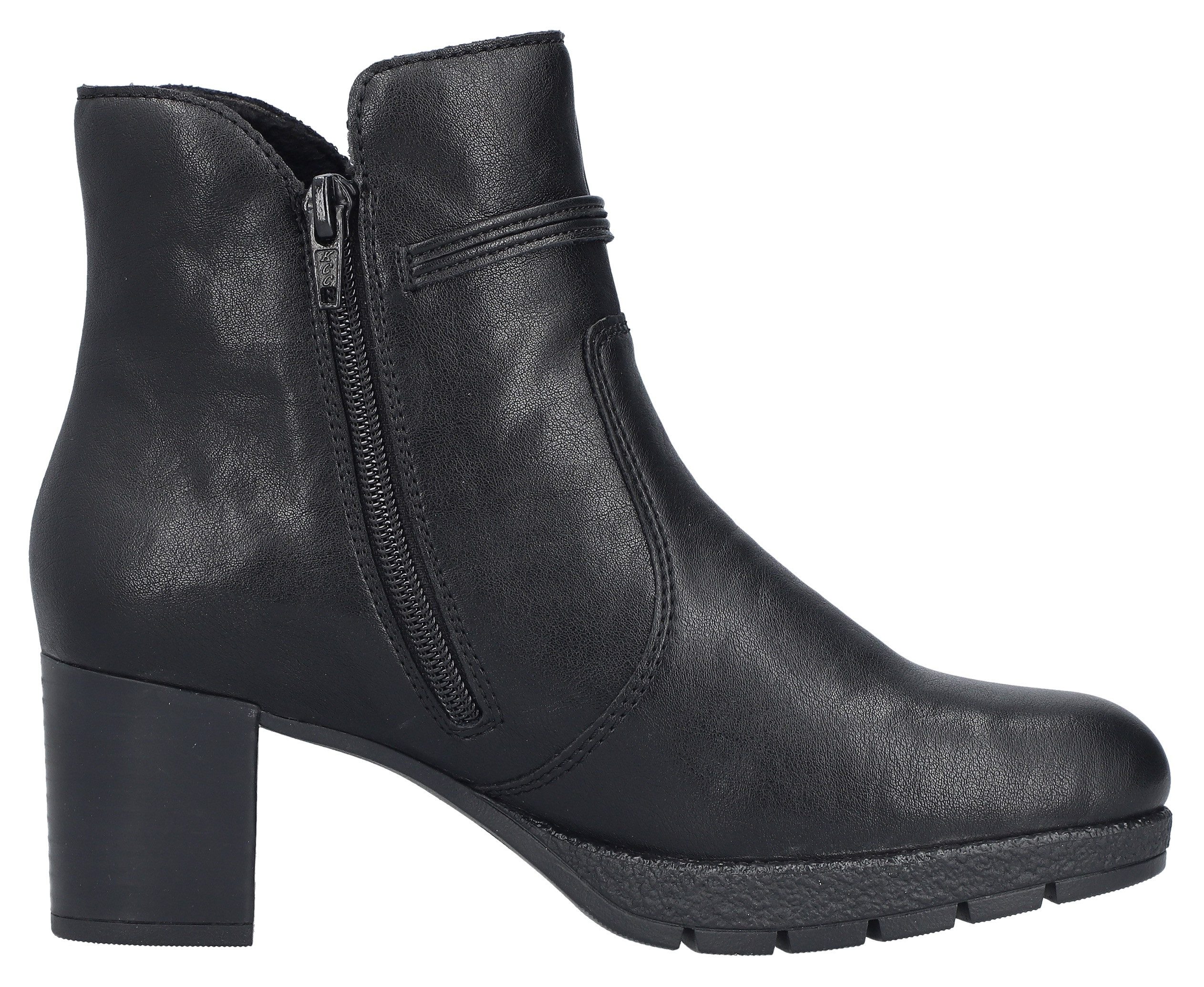 Rieker Laarsjes Zakelijke enkellaars, blokhak, boots in smalle vorm