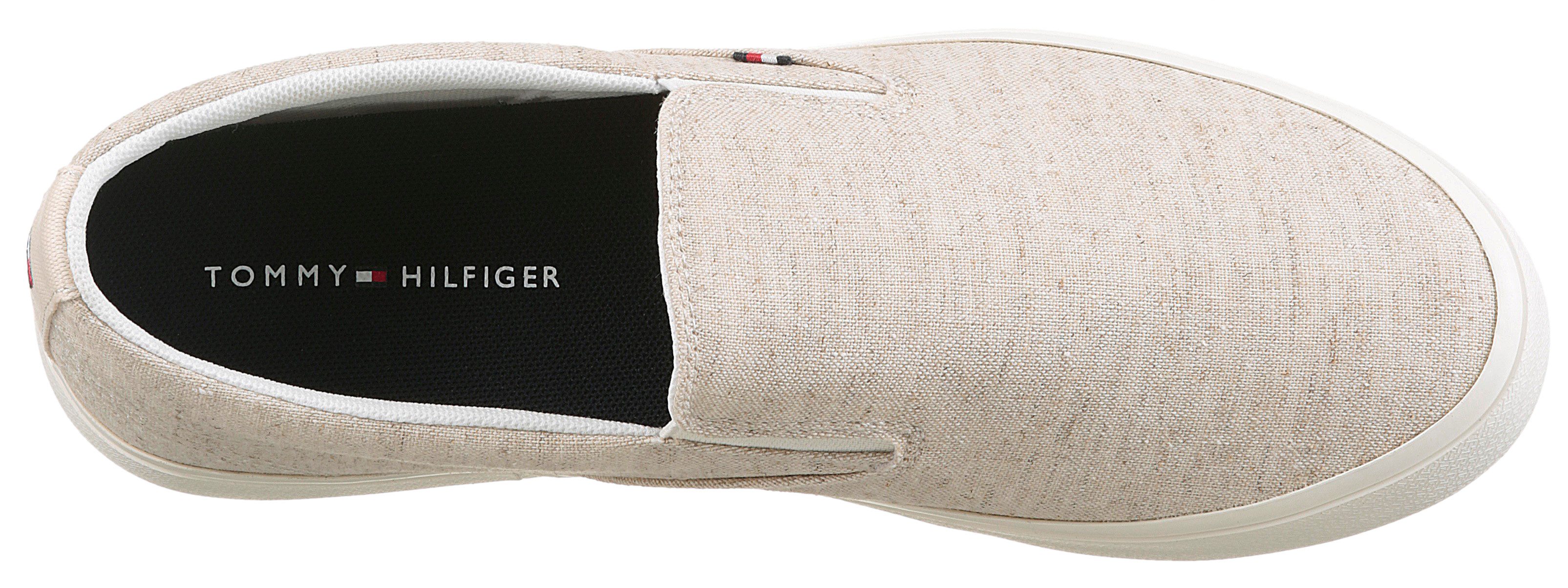 Tommy Hilfiger Slip-on sneakers TH HI VULC LOW SLIP ON CH , vrijetijdsschoen, instapschoen, lage schoen met zij-elastieken