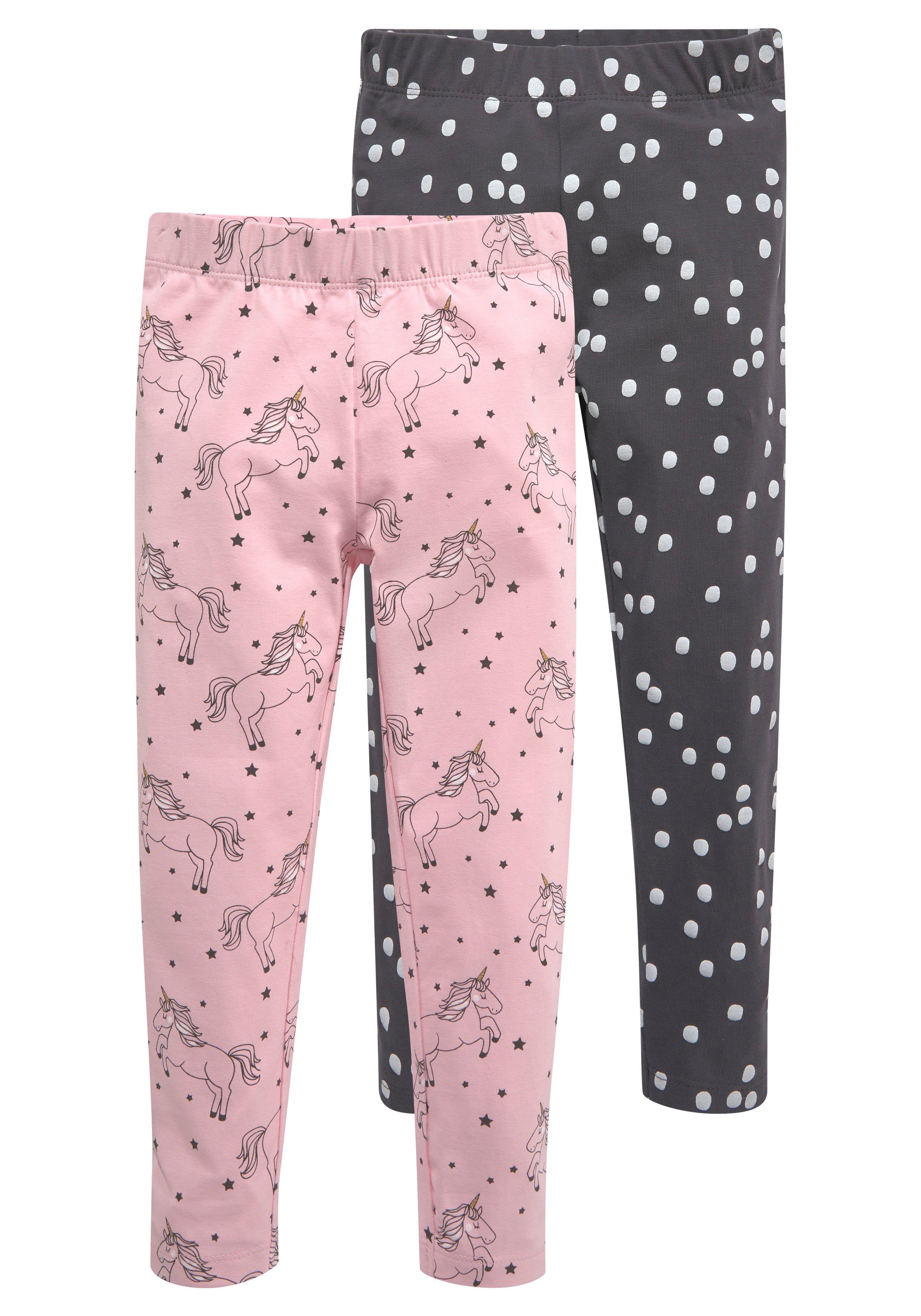 KIDSWORLD Legging 2-pack leggings voor kleine meisjes (set, 2-delig)