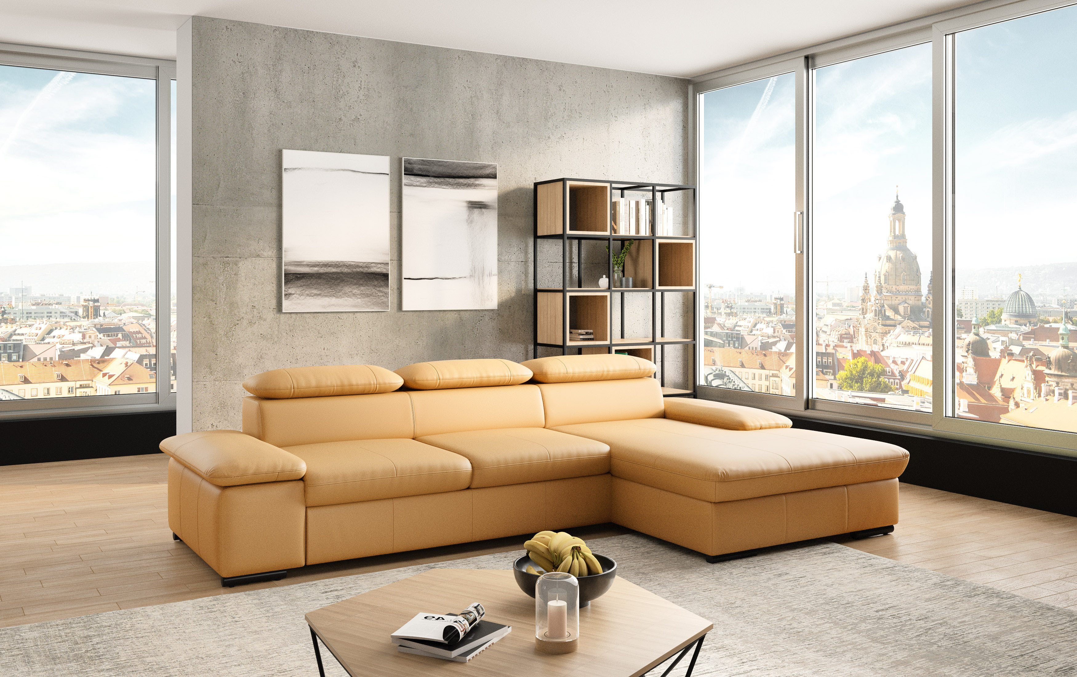 sit&more Hoekbank Alcudia L-vorm optioneel met slaapfunctie