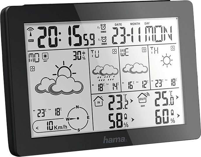 Hama Meteotime Zwart Batterij-Accu