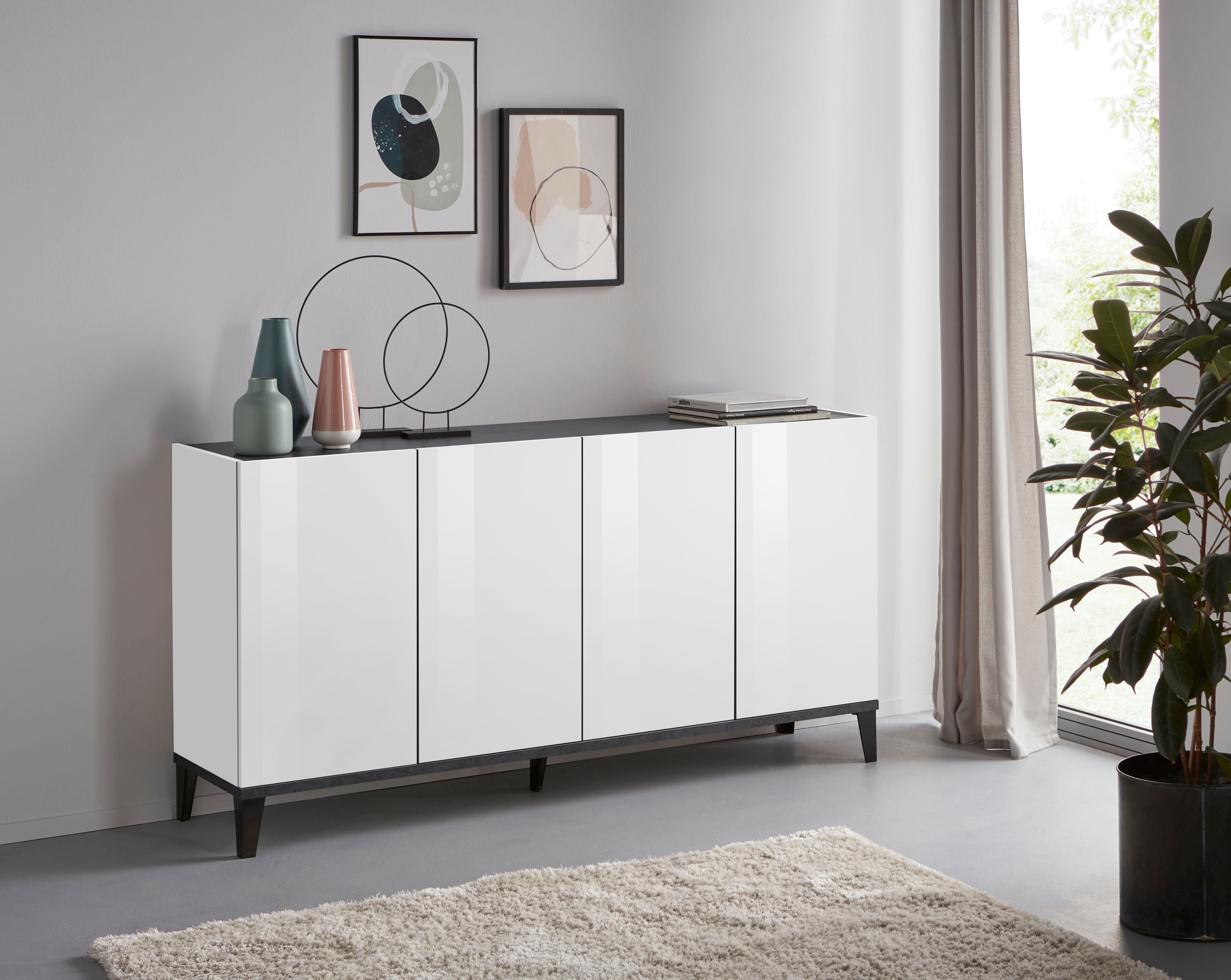 INOSIGN Dressoir SUNRISE Breedte 160 cm dressoirs wit
