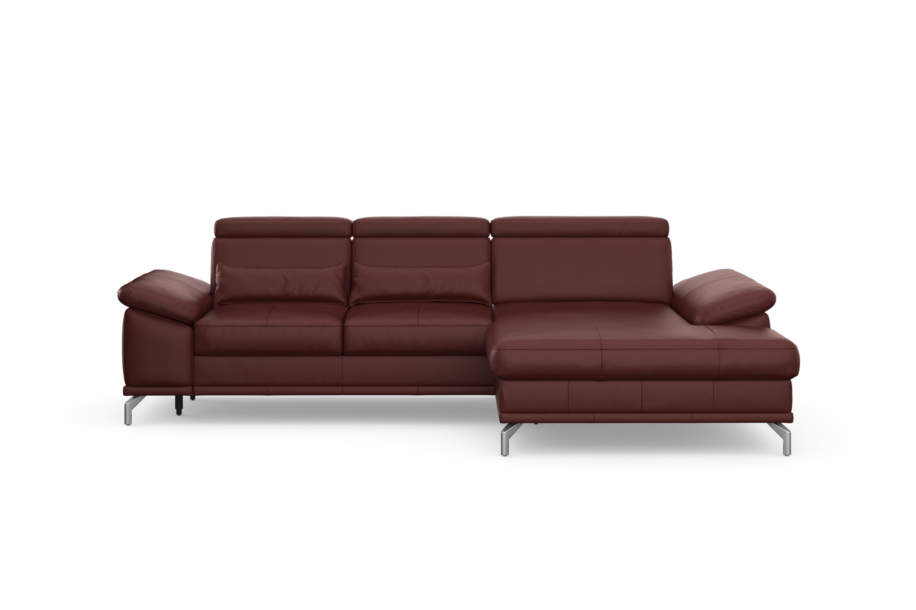 sit&more Hoekbank Cabrio L-vorm, met zitdiepteverstelling, arm- en hoofdsteunverstelling