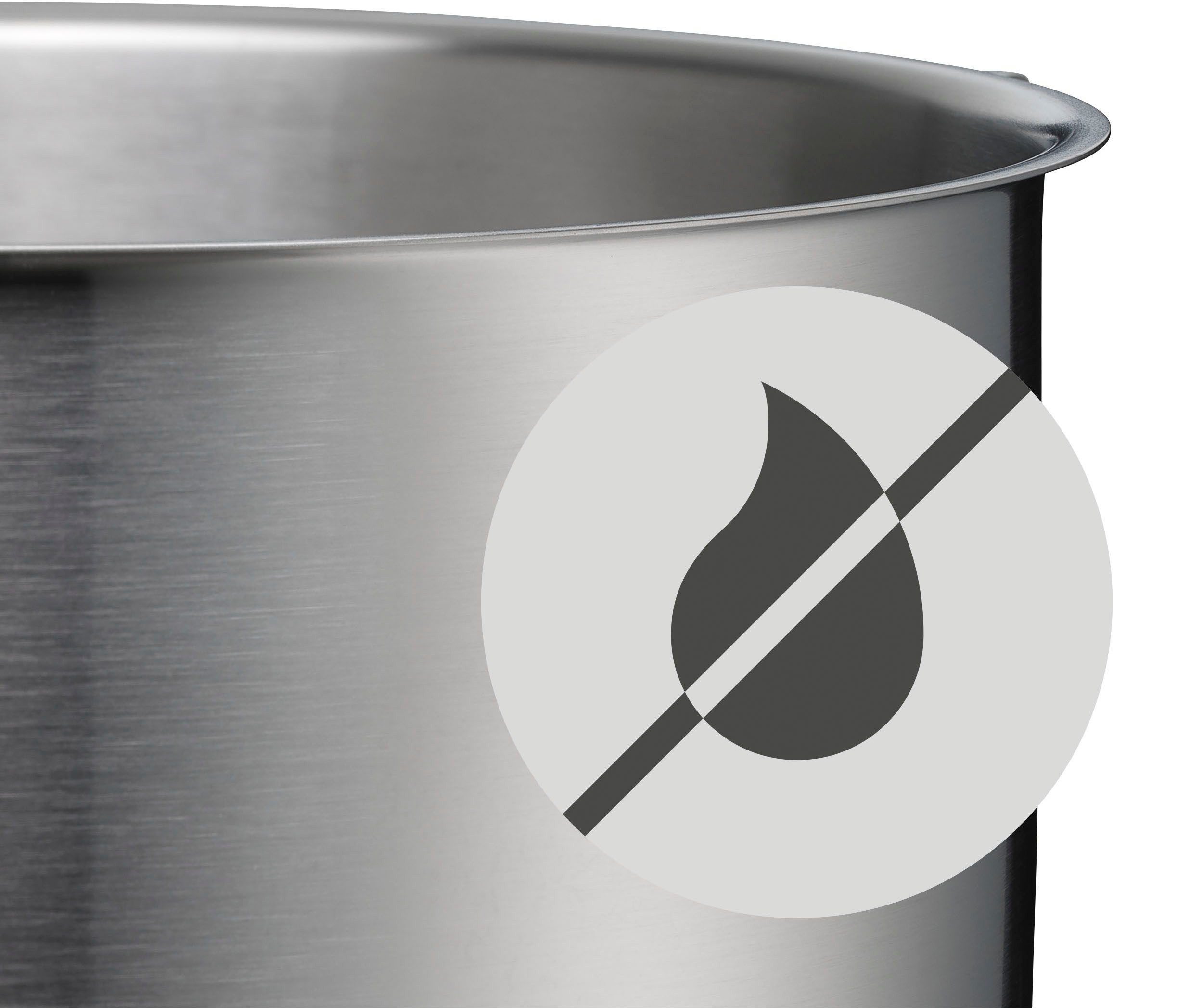 WMF Pannenset Ultimate Cool+ 9-delig, warmte reducerende cool+ handvaten, transtherm-allherdbodem (set, 9-delig)