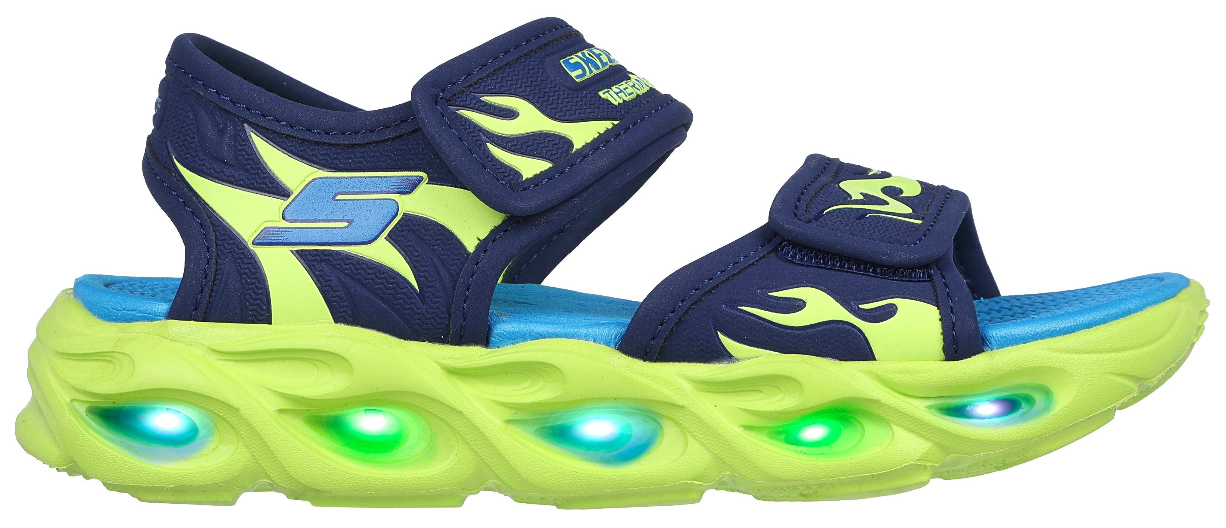 Skechers Sandalen THERMO-SPLASH-HEAT TIDE , zomerschoen, klittenbandschoen, sandaal, met coole knipperfunctie