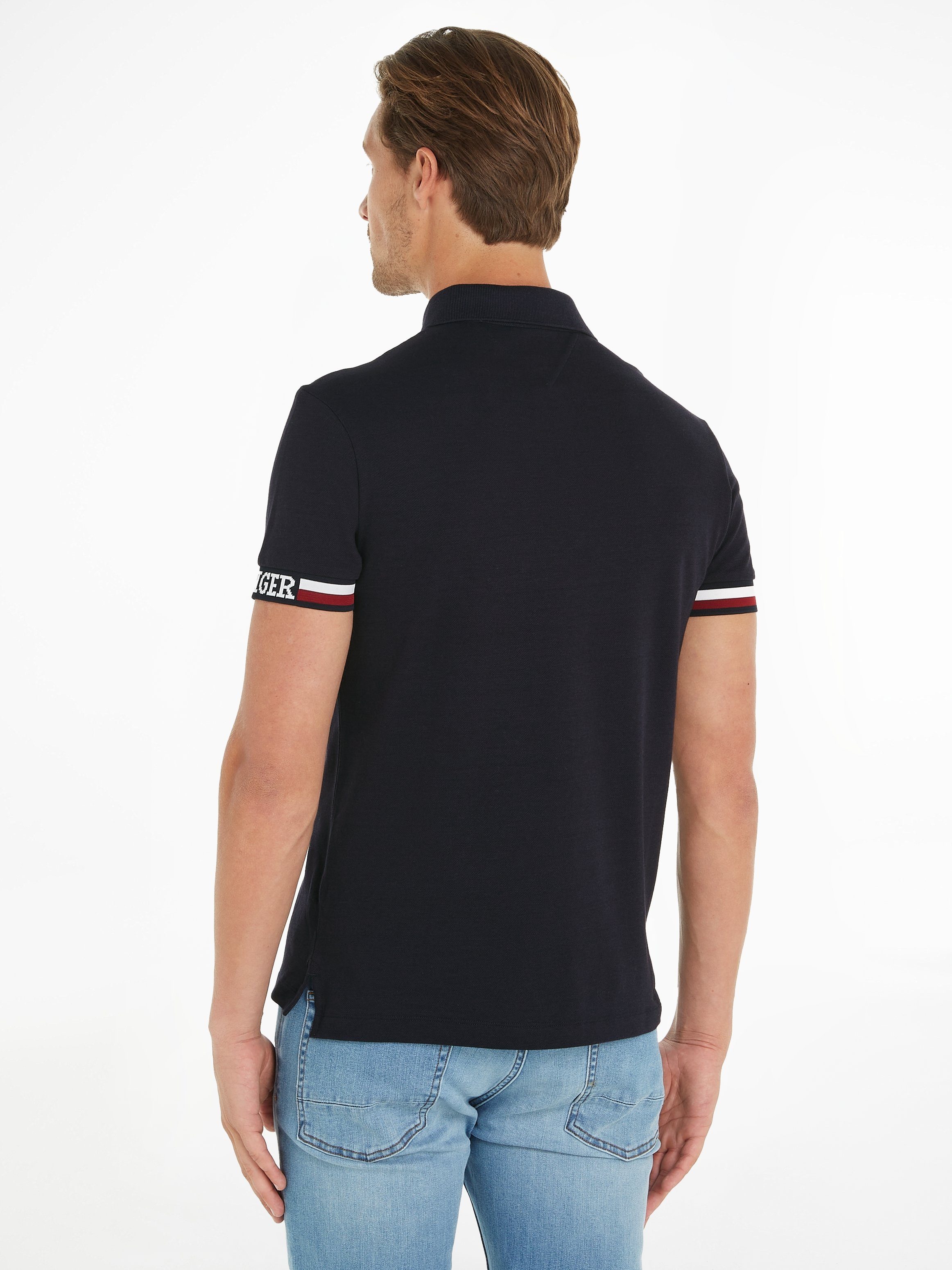 Tommy Hilfiger Poloshirt MONOTYPE FLAG CUFF SLIM FIT POLO