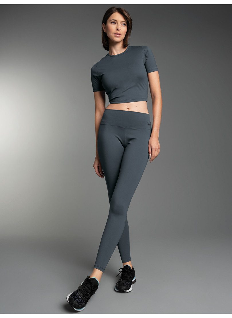 Trigema Sweater TRIGEMA Sport Set van Cropped T-Shirt en Leggings