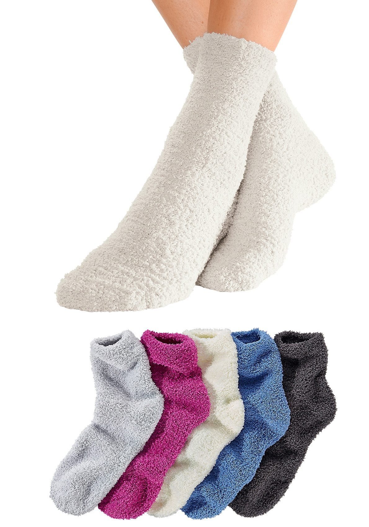 Lavana Wellness-sokken ideaal als bedsokken (set, 5 paar)