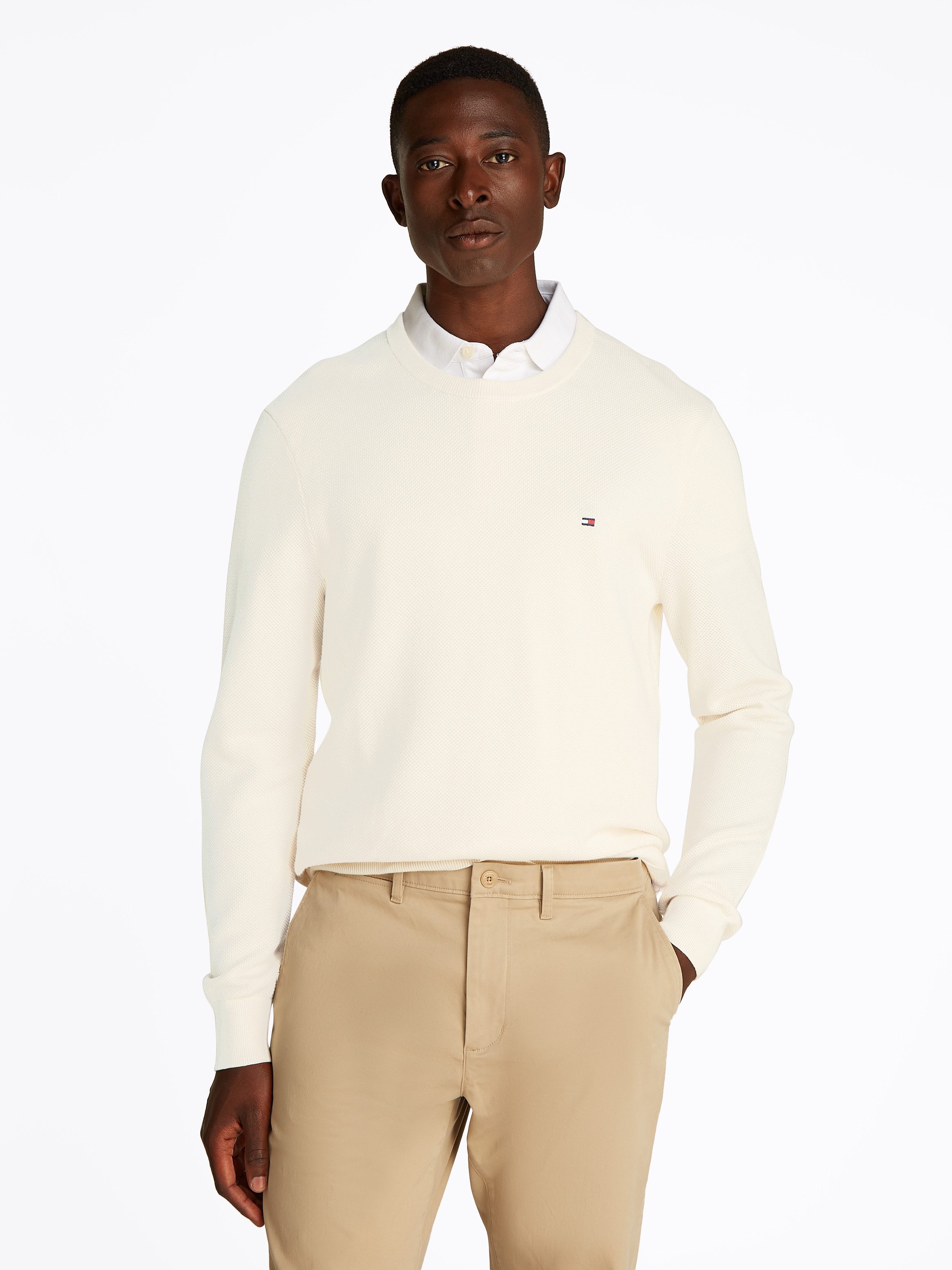 Tommy Hilfiger Trui met ronde hals ESSENTIAL STRUCTURE CREW NECK