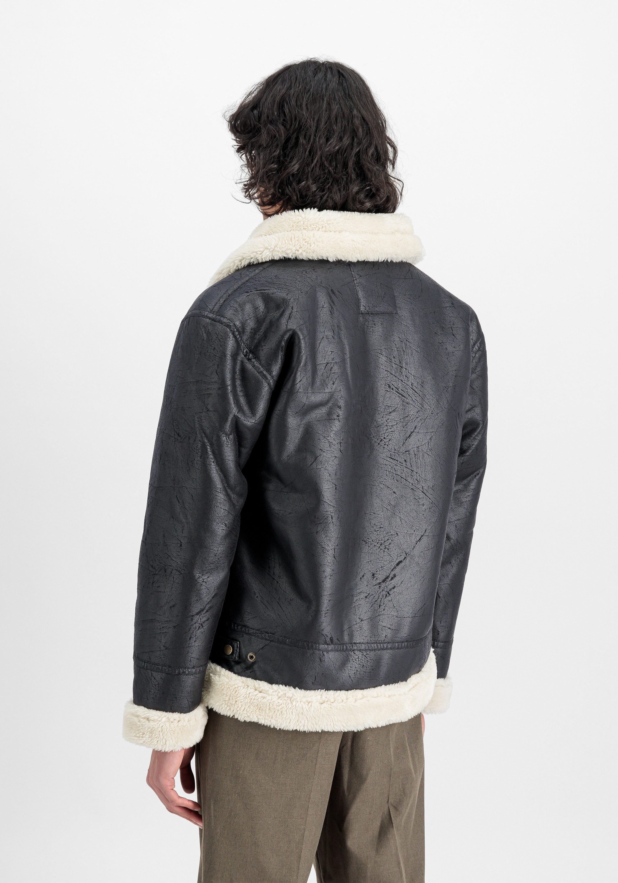 Alpha Industries Leren jack Alpha Industries Men - Bomber Jackets B-3 Faux Leather