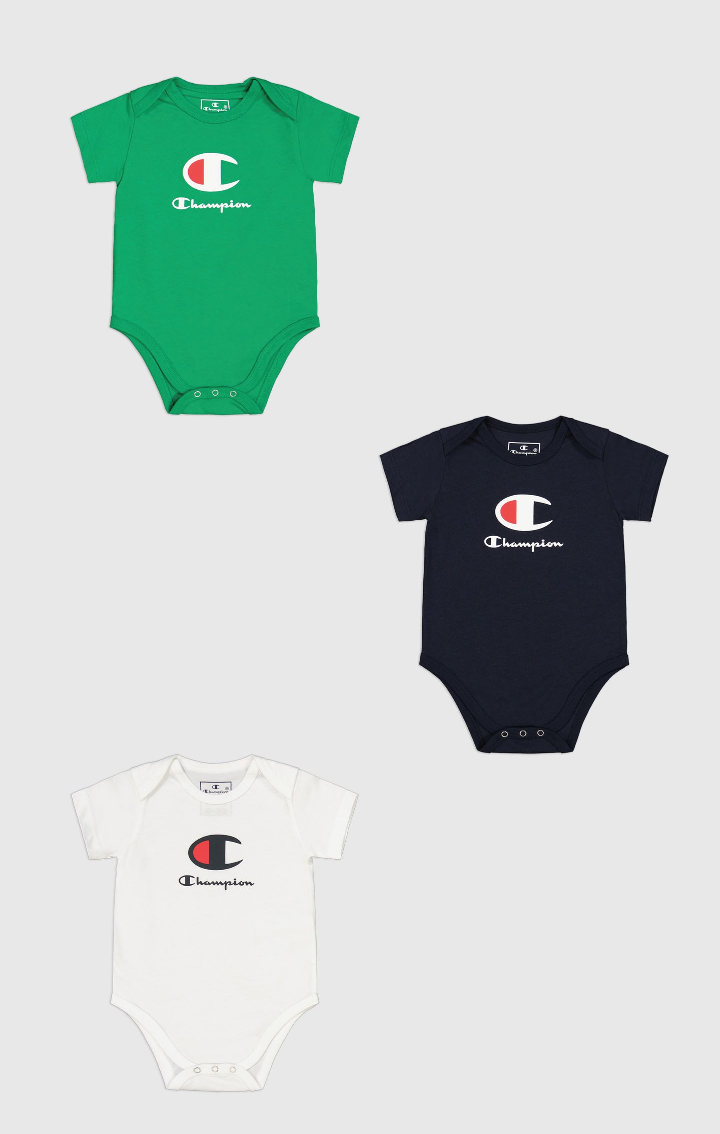 Champion Body met lange mouwen 3PK SHORTSLEEVE BODYSUITS (set, 3-delig, Set)