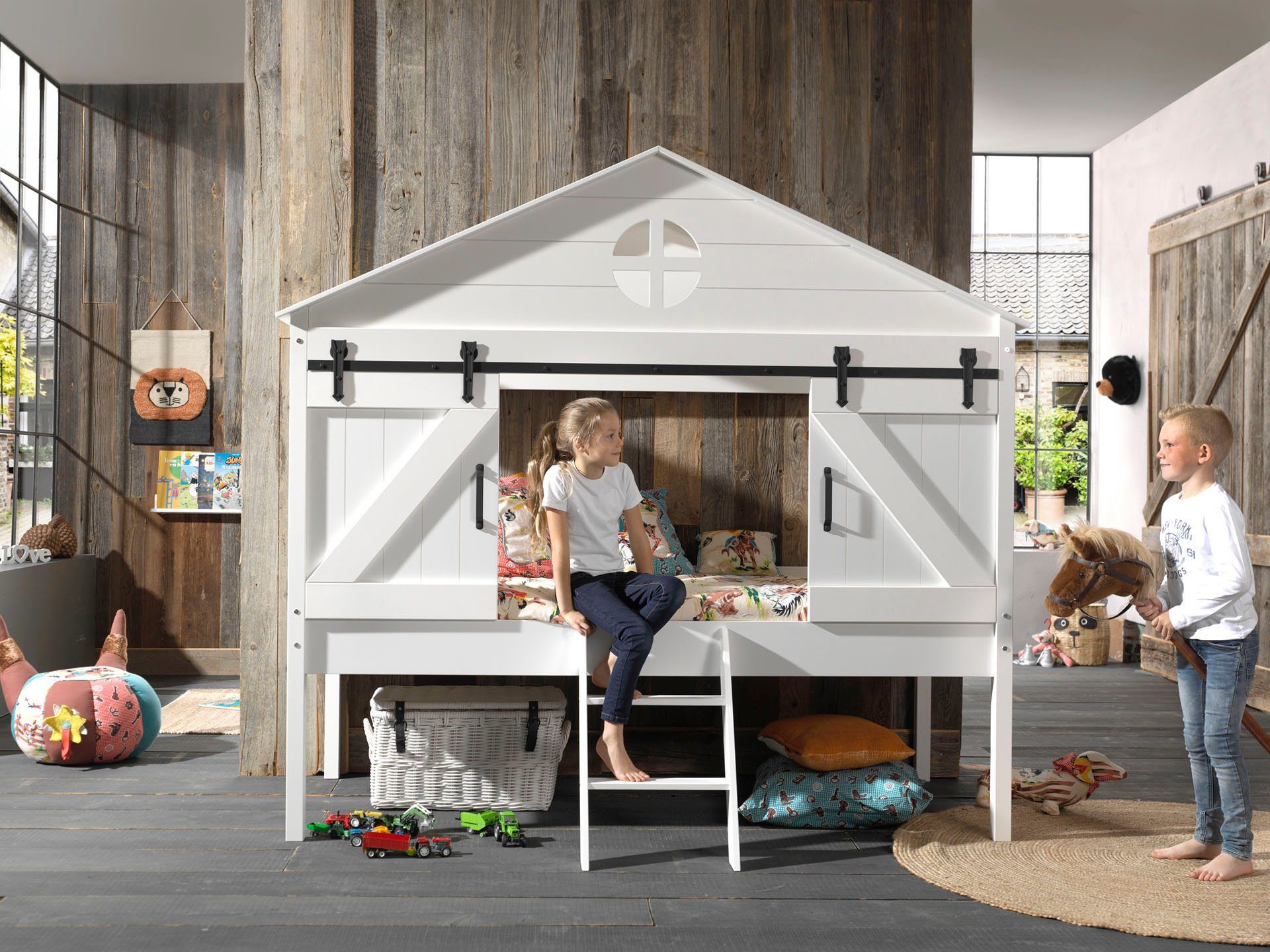 Vipack Kinderledikant Barnie Bedhuis, 1-persoons