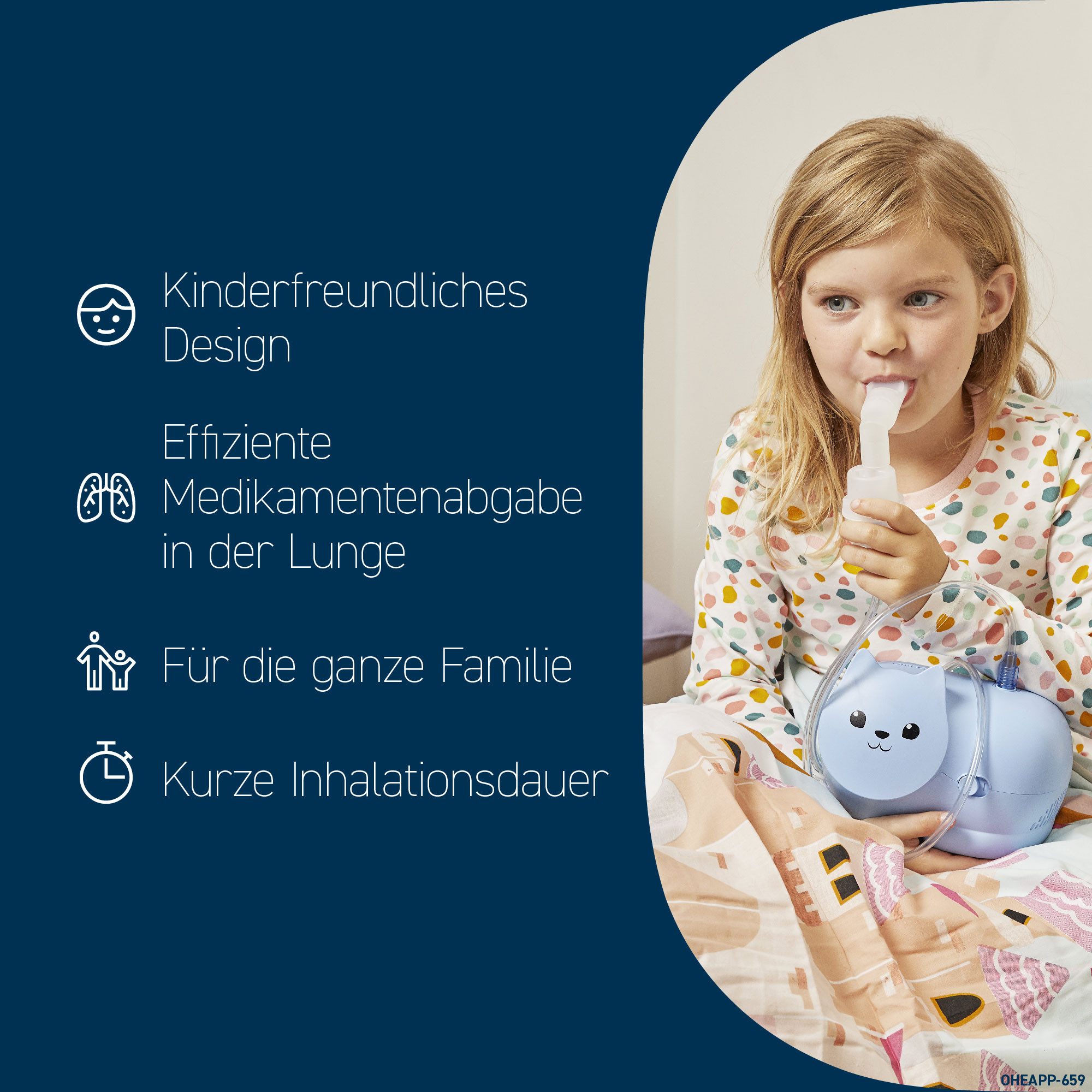 Omron Inhalatieapparaat NE-C303K-EO Nami Cat kindvriendelijke inhalator