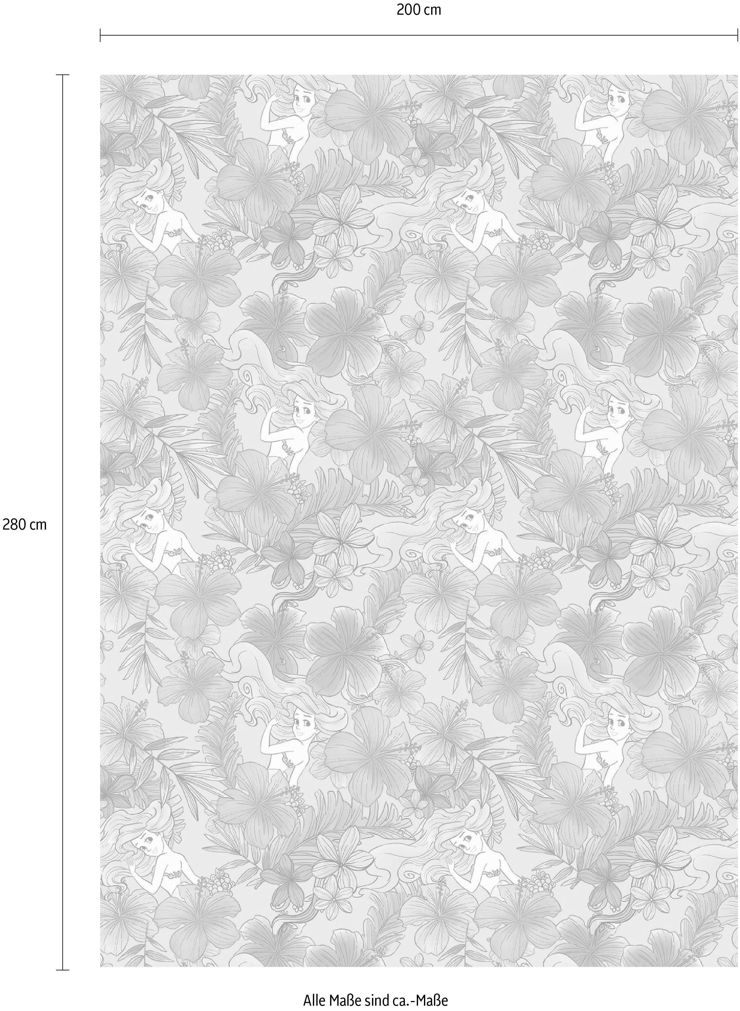 Komar Vliesbehang Digitale print vlies - Ariel Pink Flower - Afmeting 200 x 280 cm