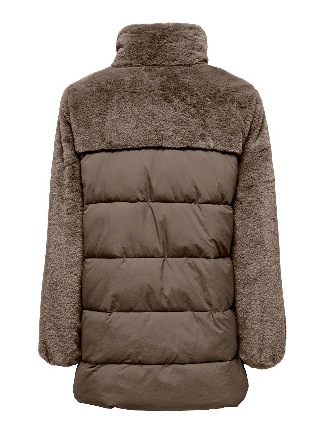 Only Gewatteerde jas ONLWANJA FUR PUFFER MIX COAT CC OTW