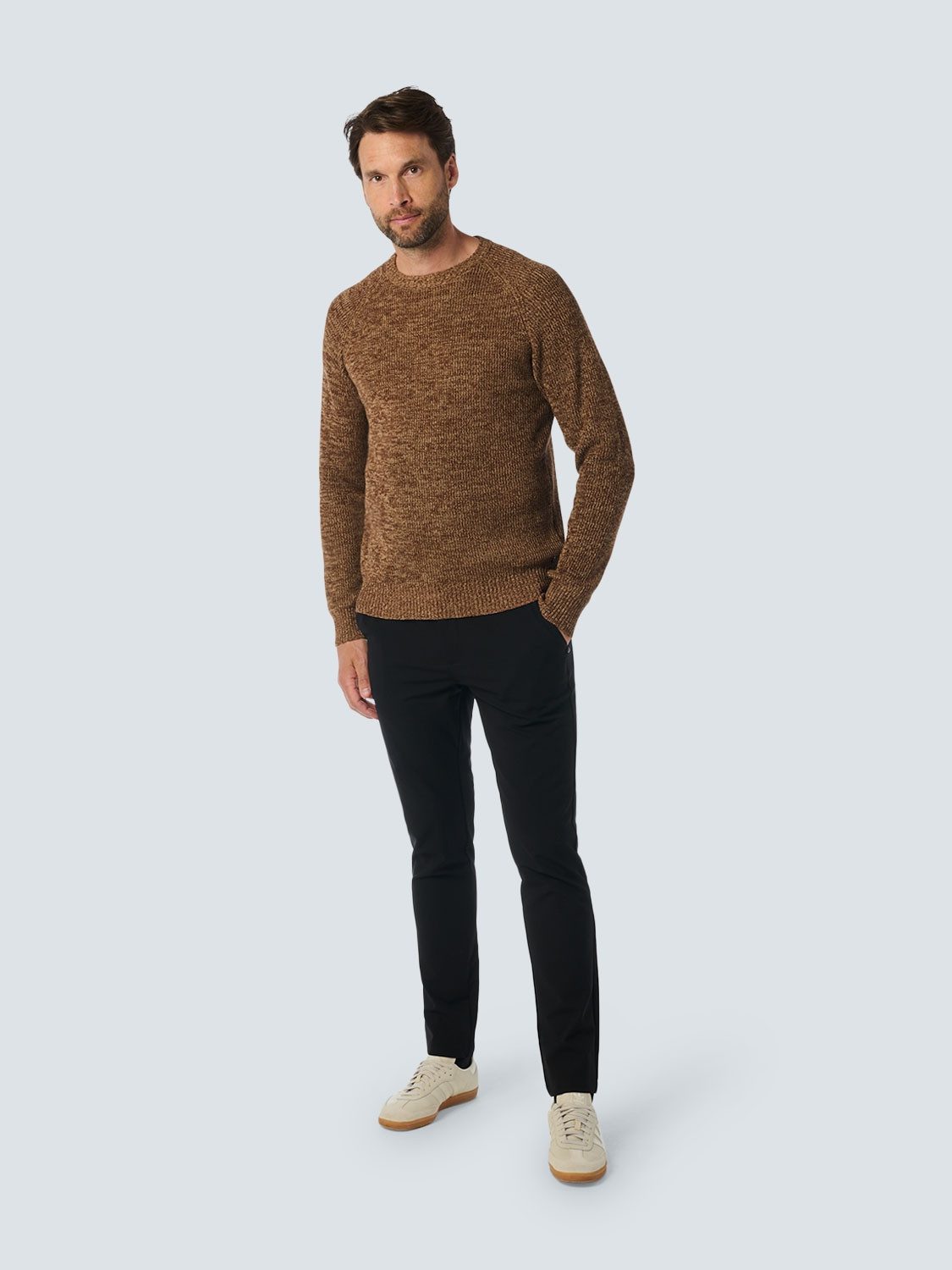 NO EXCESS Gebreide trui in gemêleerde look