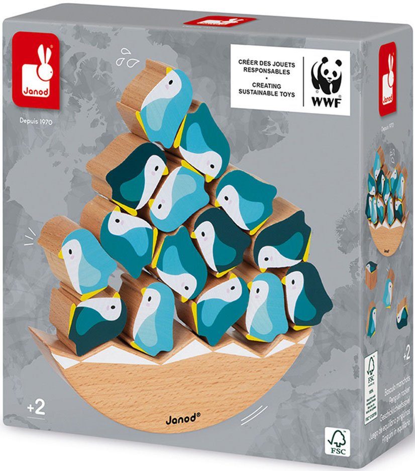 Janod Spel WWF® schommelpinguïns FSC®- beschermt bos - wereldwijd