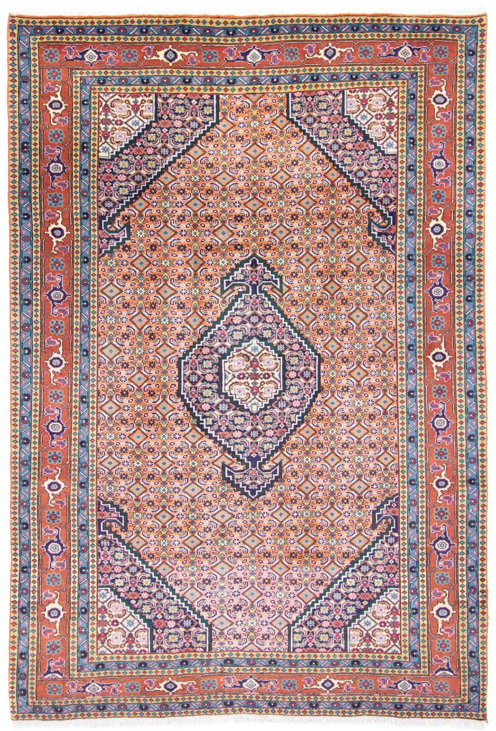 morgenland Wollen kleed Ardebil medaillon rosso chiaro 298 x 200 cm Uniek exemplaar met certificaat