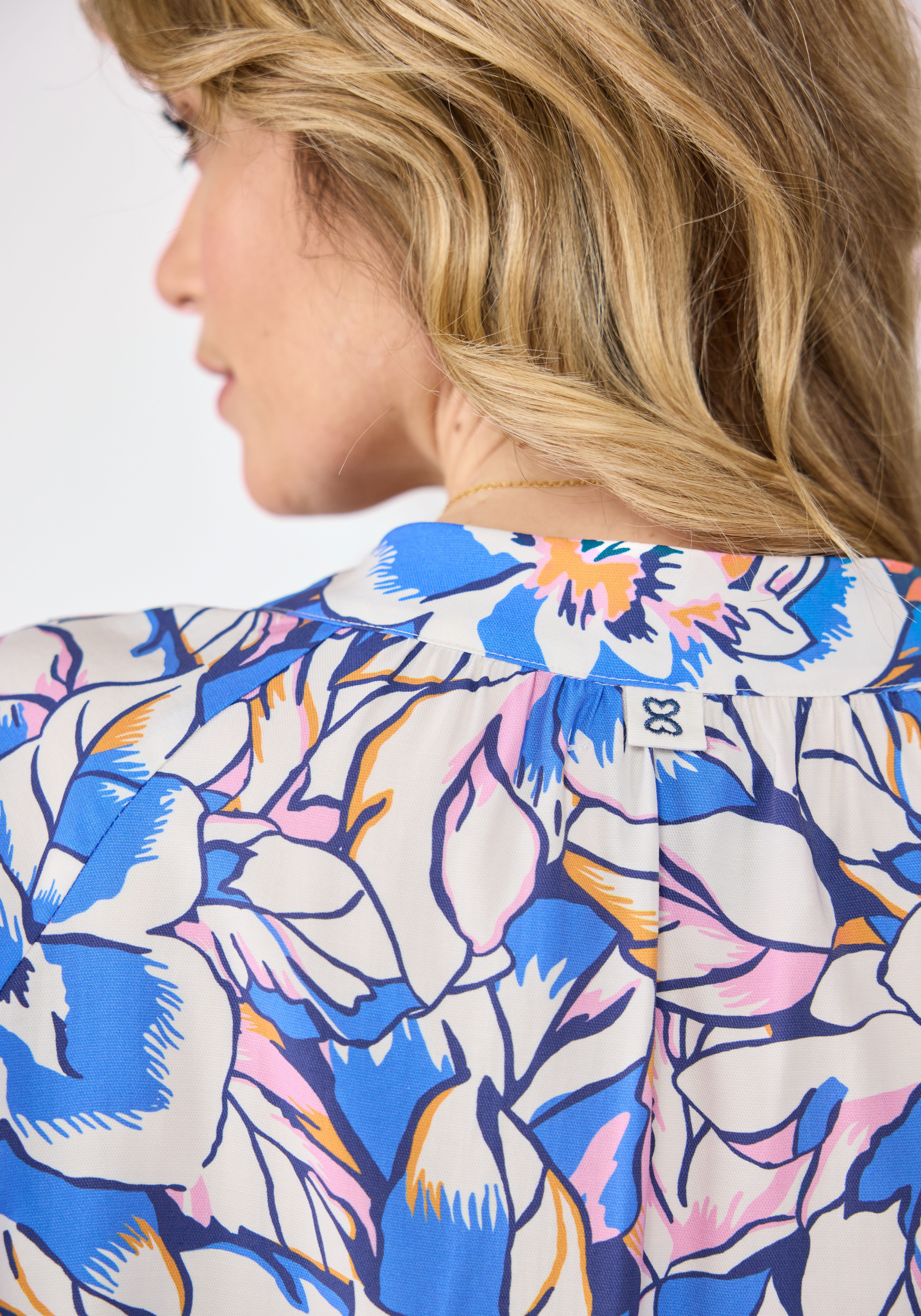 Lieblingsstück Blouse zonder sluiting RukaniL met bloemenprint