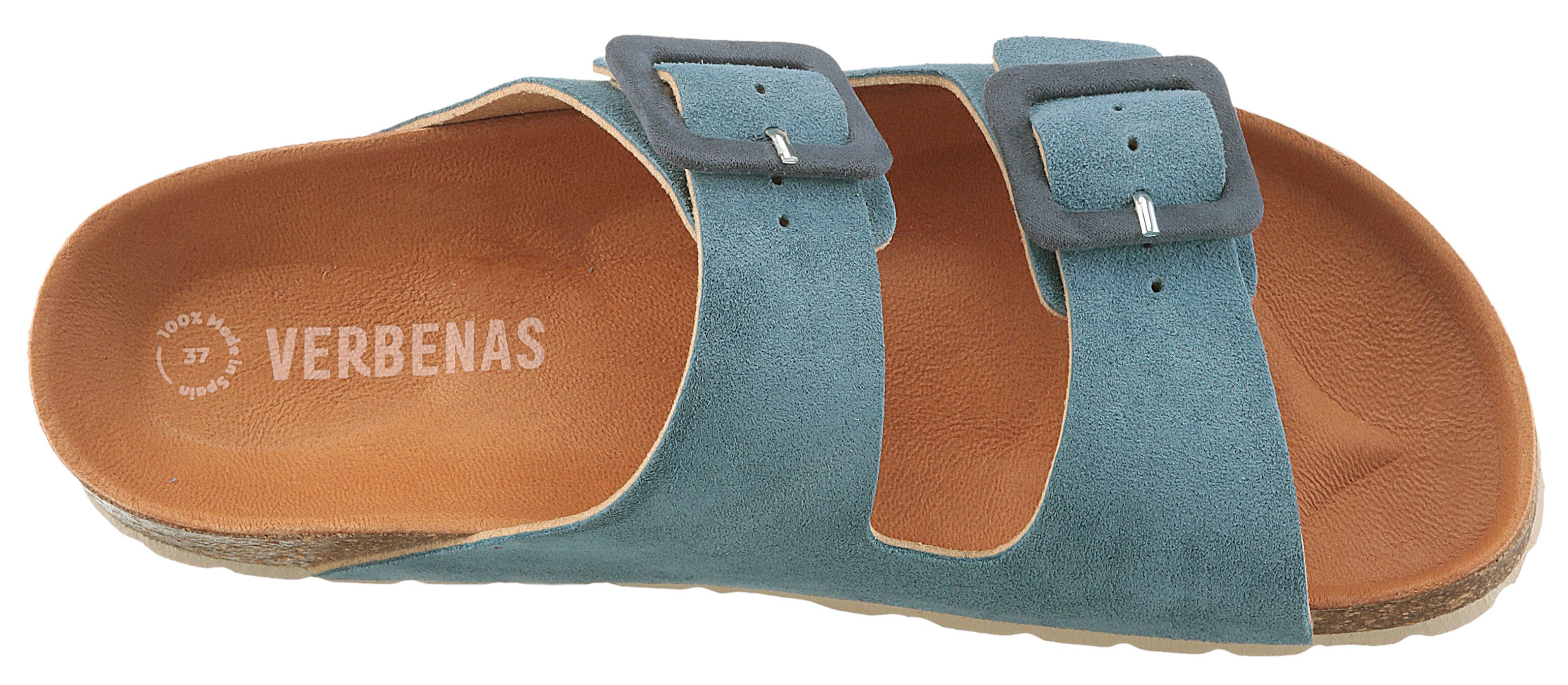 VERBENAS Slippers Randell Velour , zomerschoen, slippers, huisschoen, vakantieschoen met zacht voetbed