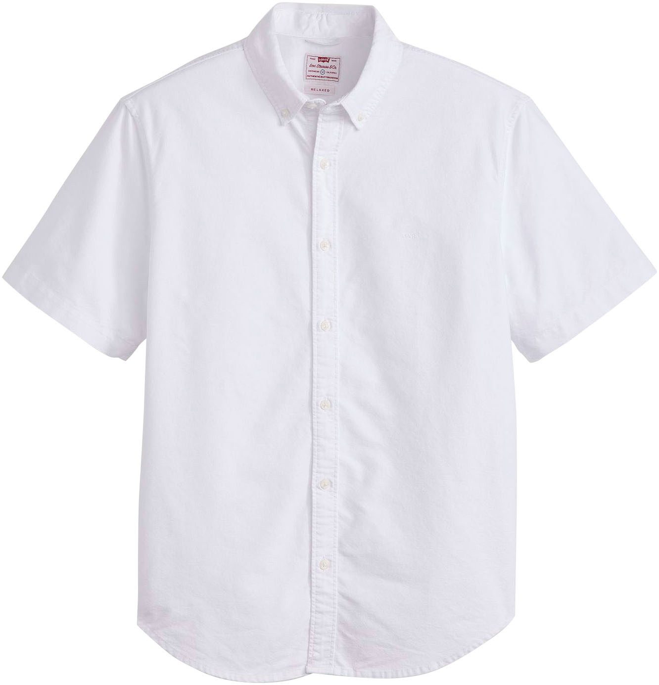 Levi's® Overhemd met korte mouwen SS AUTHENTIC BUTTON DOWN met klein logoborduursel op borsthoogte