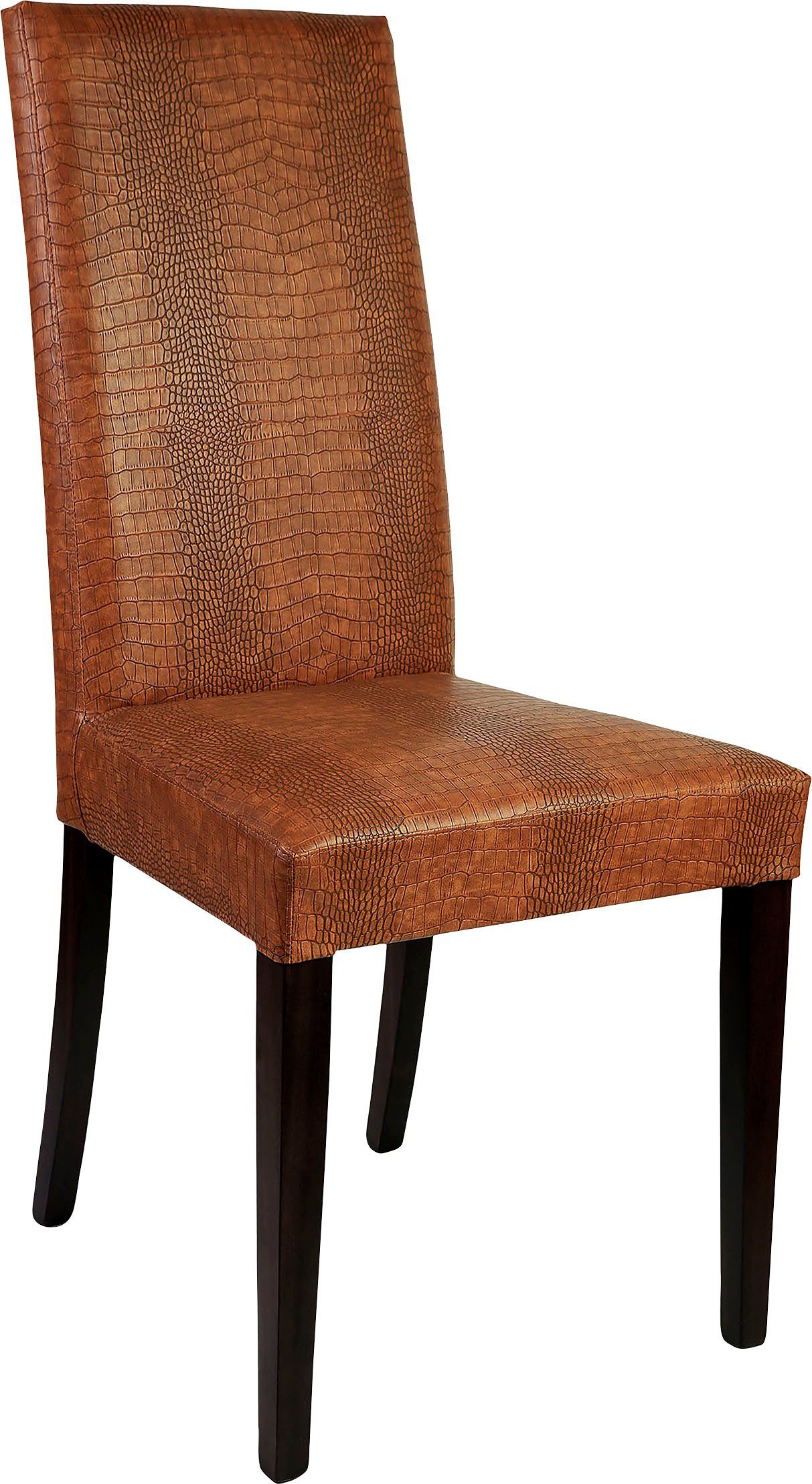 Home affaire Stoel Java Overtrokken met kunstleer met animal-stempeldruk (set, 2 stuks)