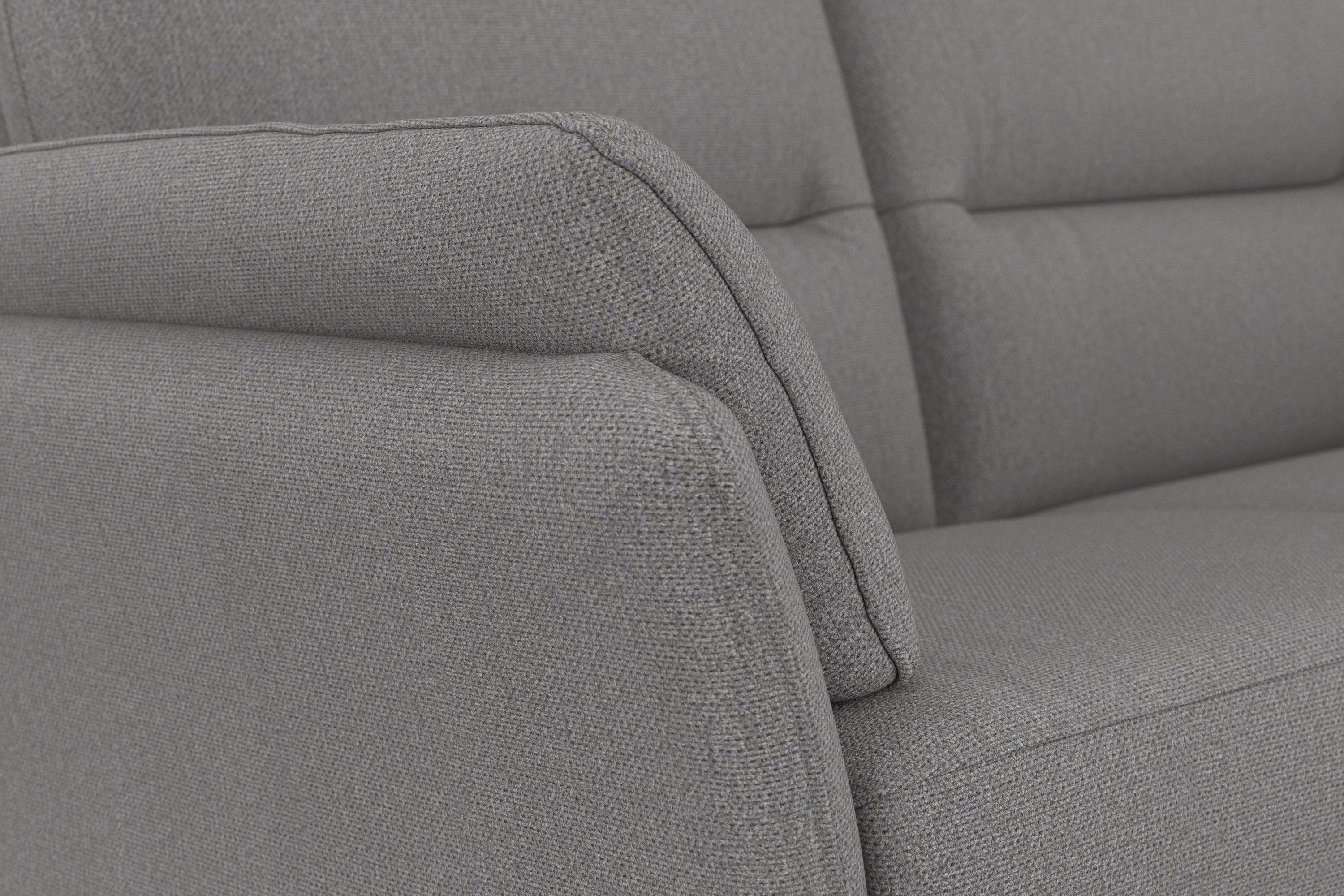 DOMO collection 2-zitsbank Pina, smalle armleuningen, met bonellvering, compact & elegant